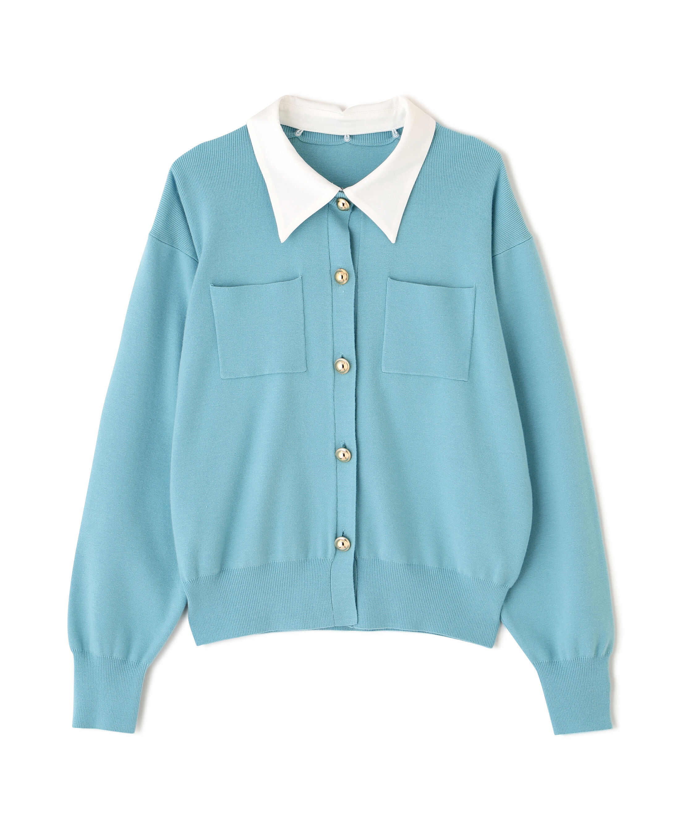  「2wayカラーニットカーディガン」|ニット・セーター|