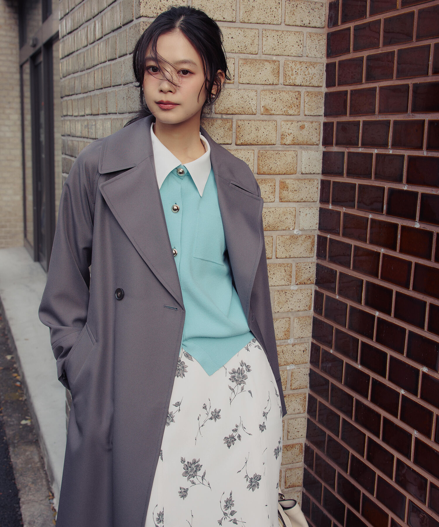  「2wayカラーニットカーディガン」|ニット・セーター|