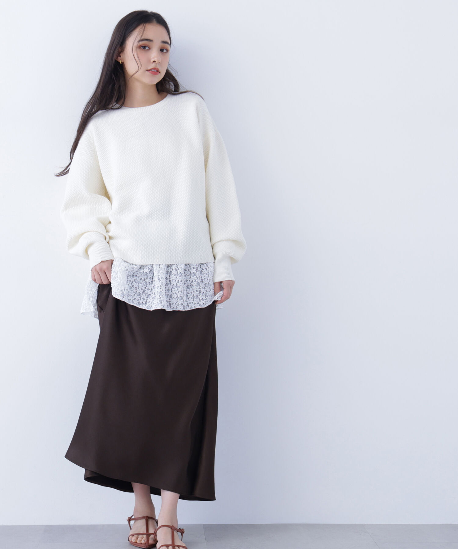  「〈N.〉鹿の子オーバーニット」|ニット・セーター|