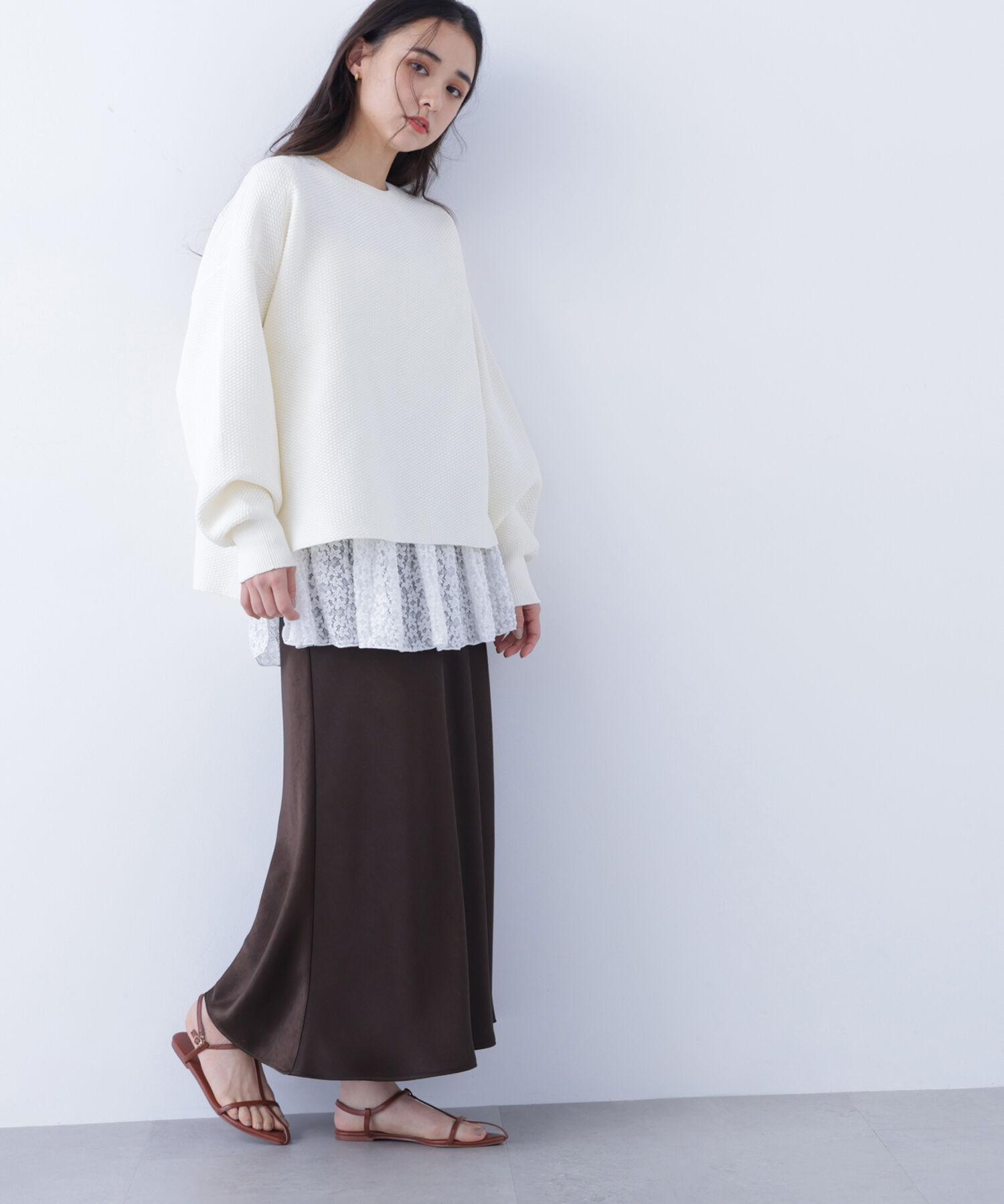  「〈N.〉鹿の子オーバーニット」|ニット・セーター|