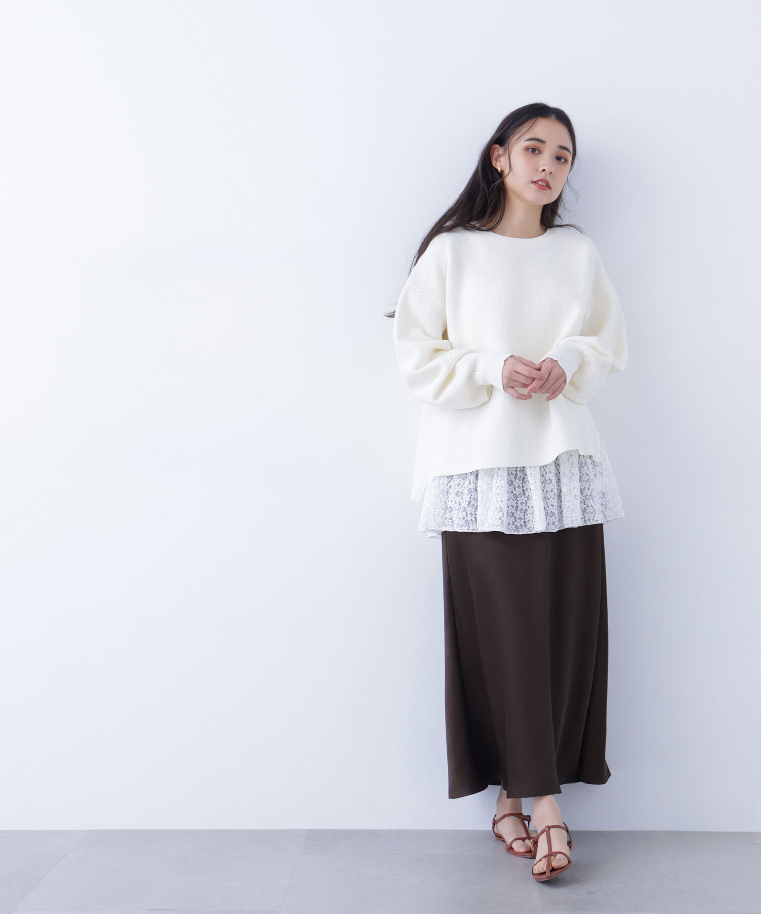  「〈N.〉鹿の子オーバーニット」|ニット・セーター|