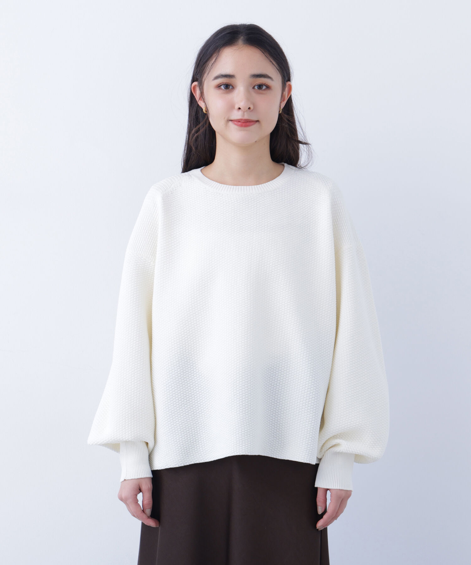  「〈N.〉鹿の子オーバーニット」|ニット・セーター|