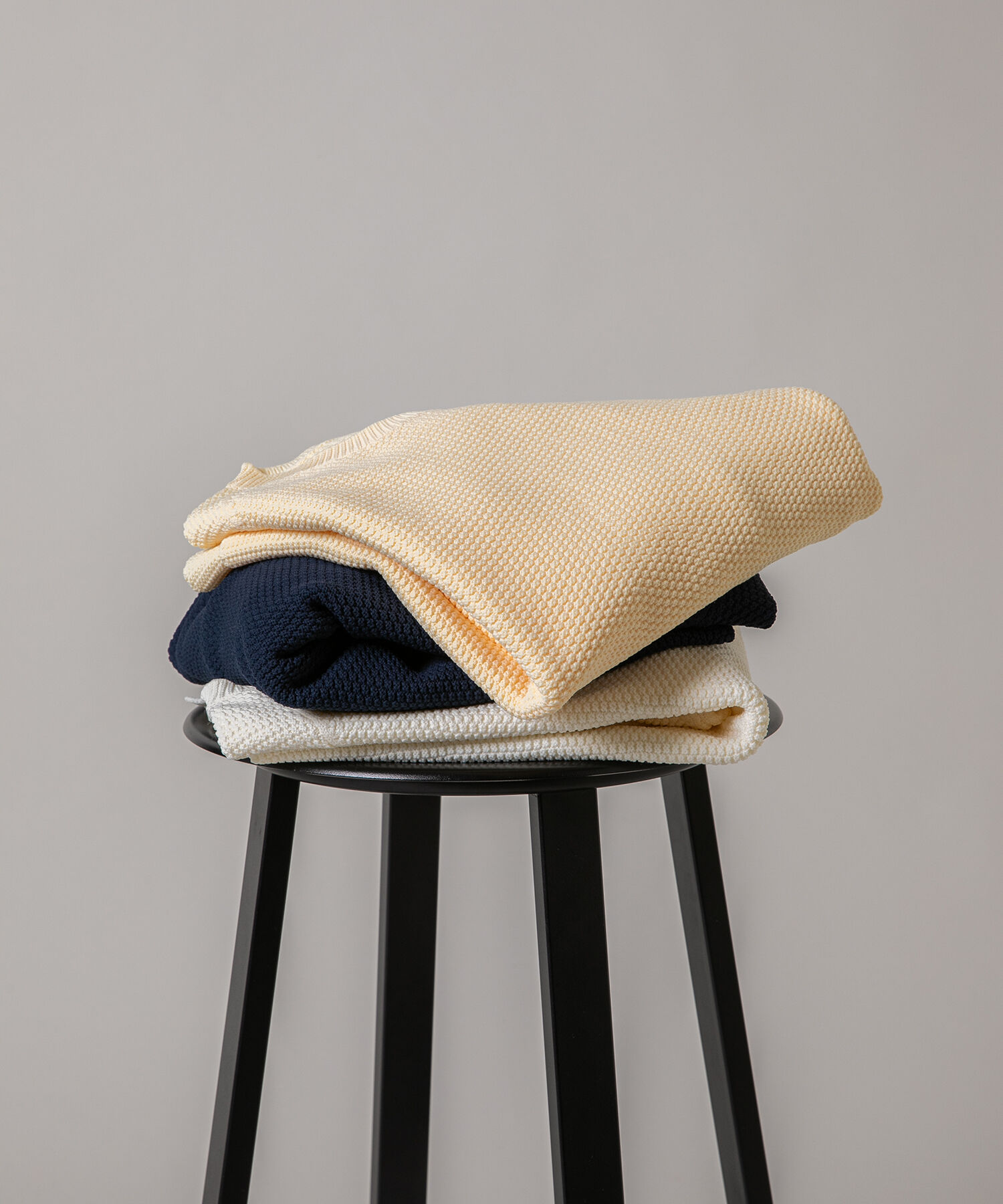  「〈N.〉鹿の子オーバーニット」|ニット・セーター|イエロー