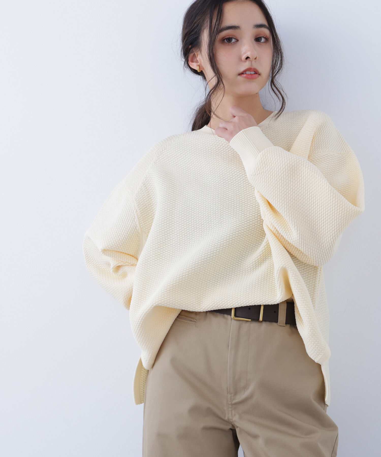  「〈N.〉鹿の子オーバーニット」|ニット・セーター|