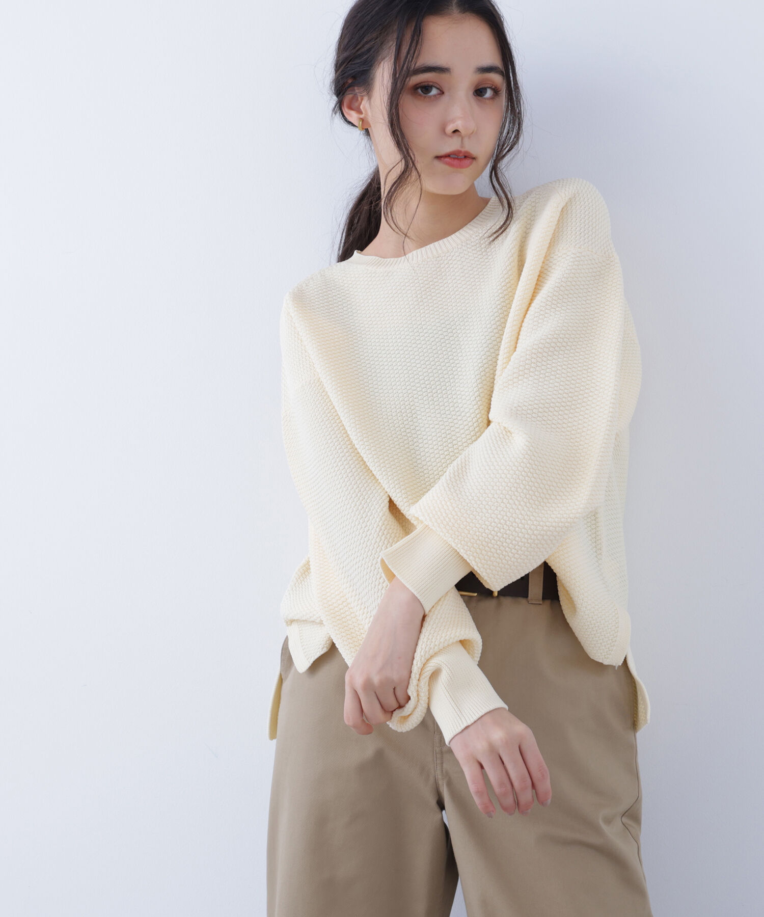  「〈N.〉鹿の子オーバーニット」|ニット・セーター|