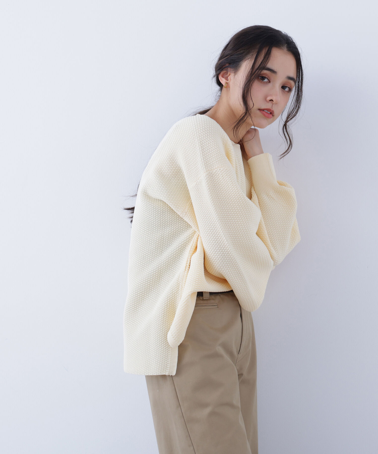  「〈N.〉鹿の子オーバーニット」|ニット・セーター|