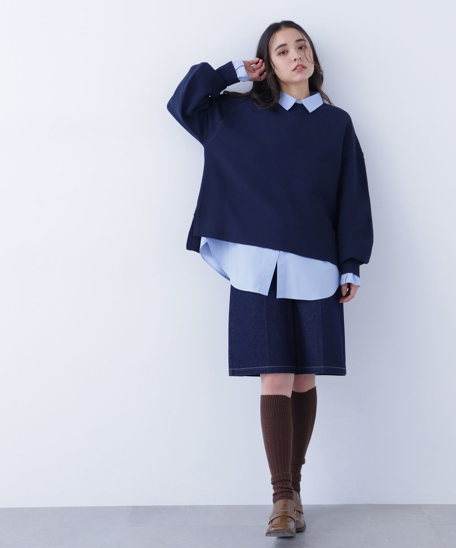  「〈N.〉鹿の子オーバーニット」|ニット・セーター|