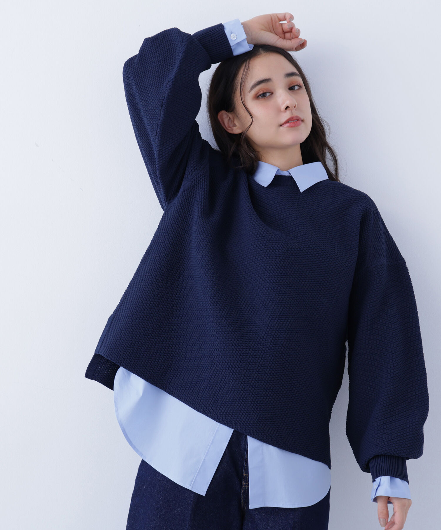  「〈N.〉鹿の子オーバーニット」|ニット・セーター|