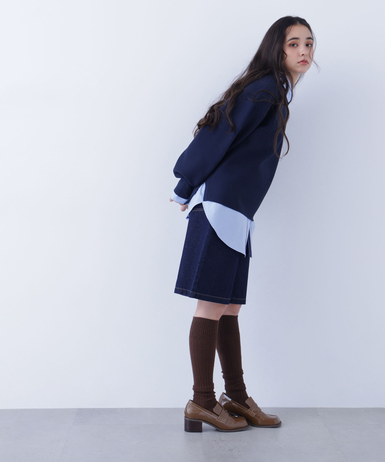  「〈N.〉鹿の子オーバーニット」|ニット・セーター|