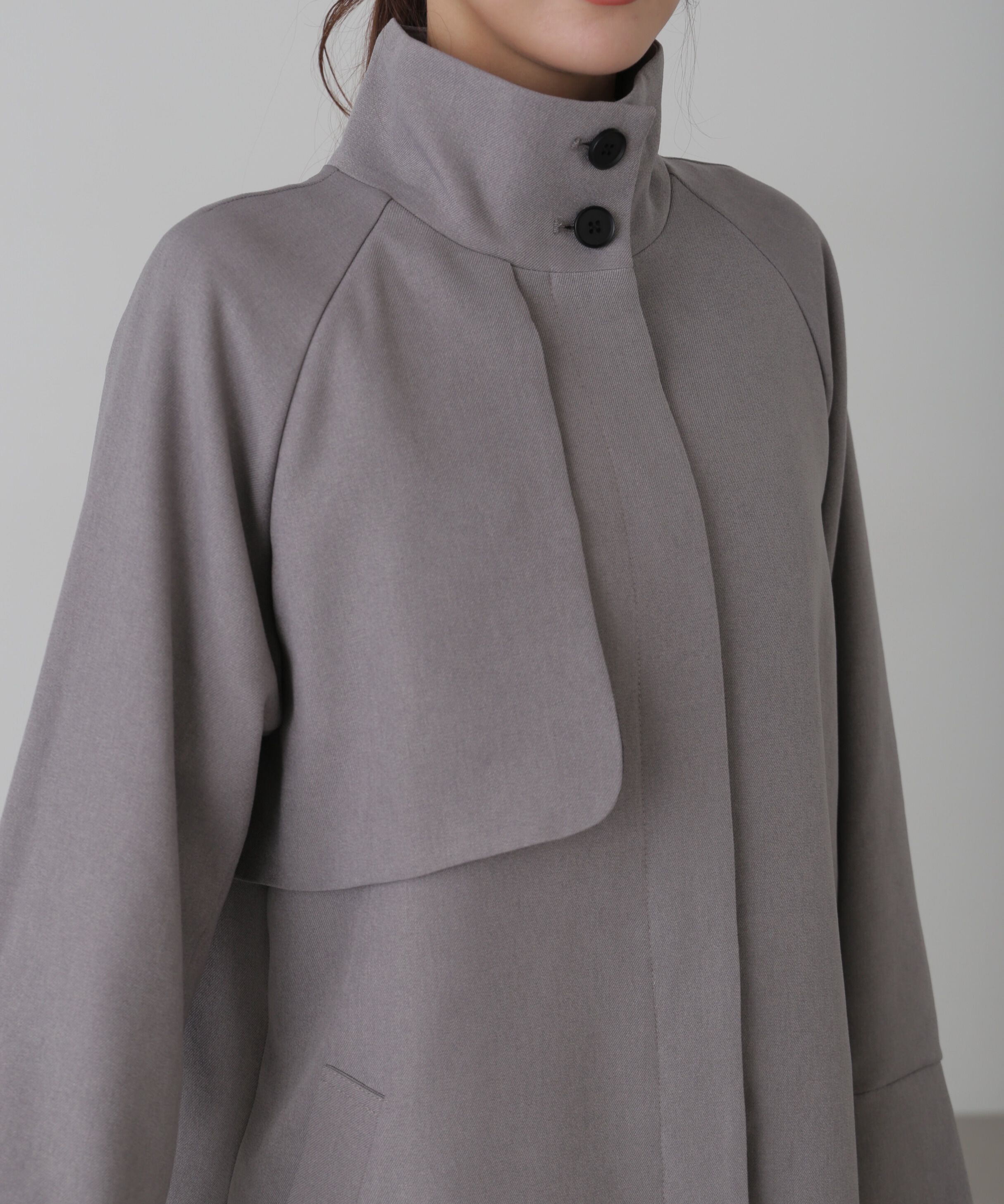  「ポリエステルツイルスタンドネックコート」|その他|