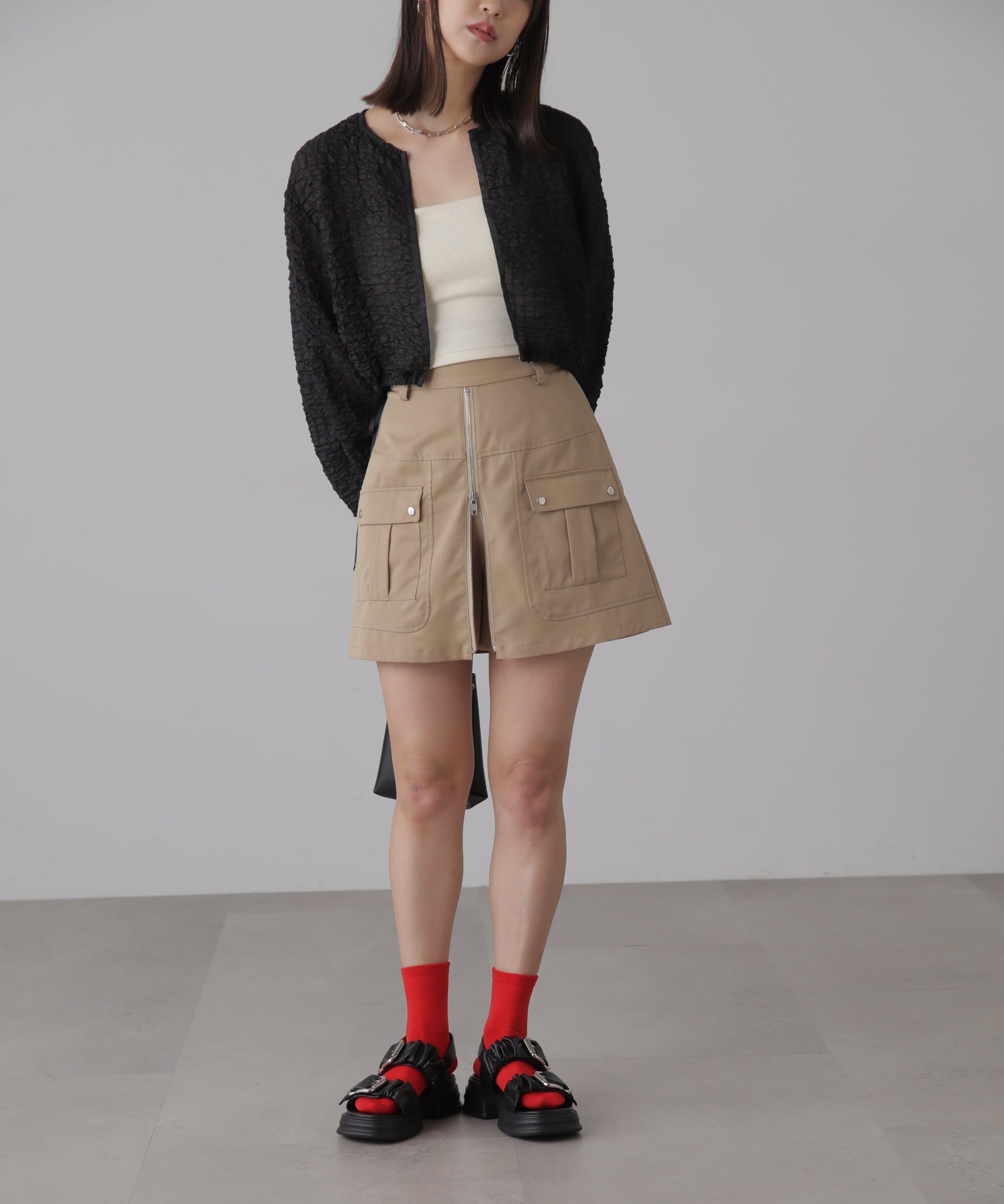  「ぽこぽこシアーブルゾン」|ブルゾン・スタジャン|