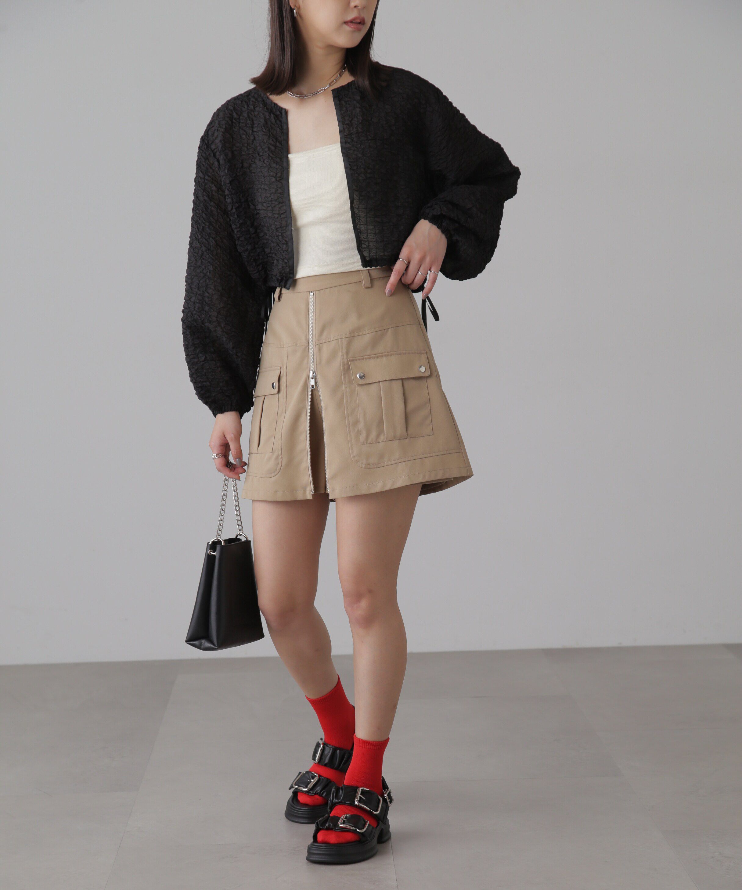  「ぽこぽこシアーブルゾン」|ブルゾン・スタジャン|