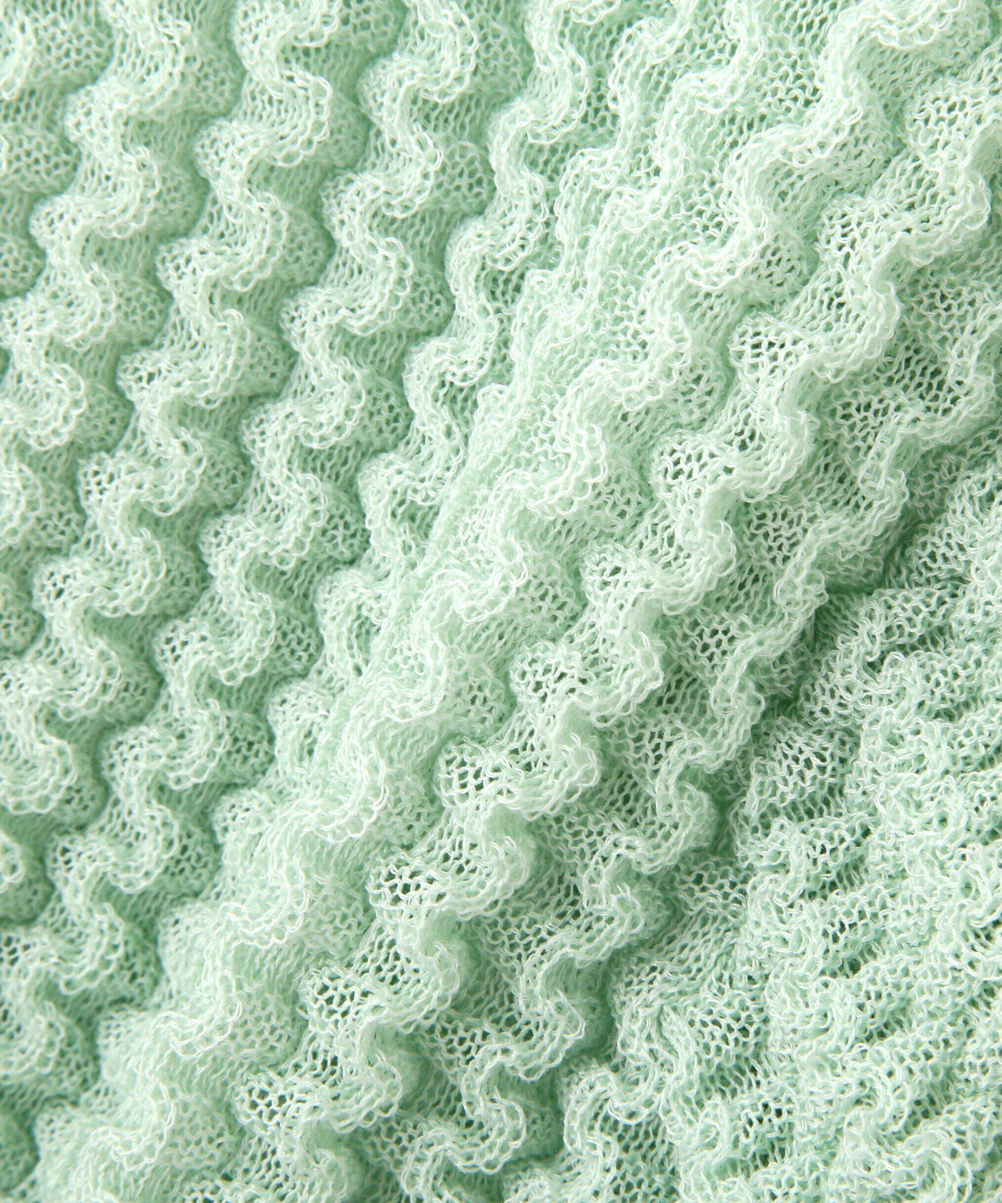  「ウェーブ柄2wayニットカーディガン」|ニット・セーター|