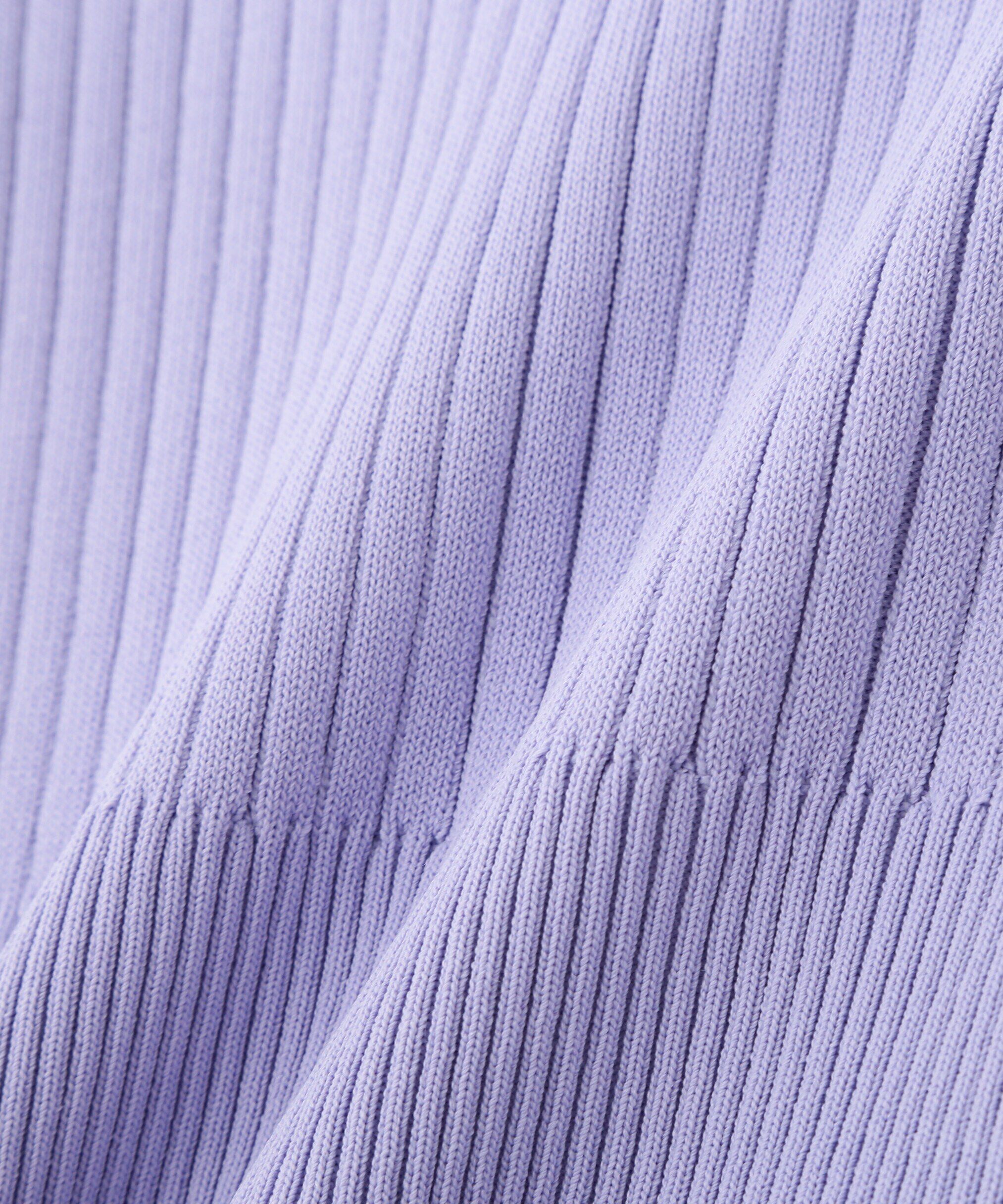  「2wayオフショルフリルリブ半袖ニット」|ニット・セーター|