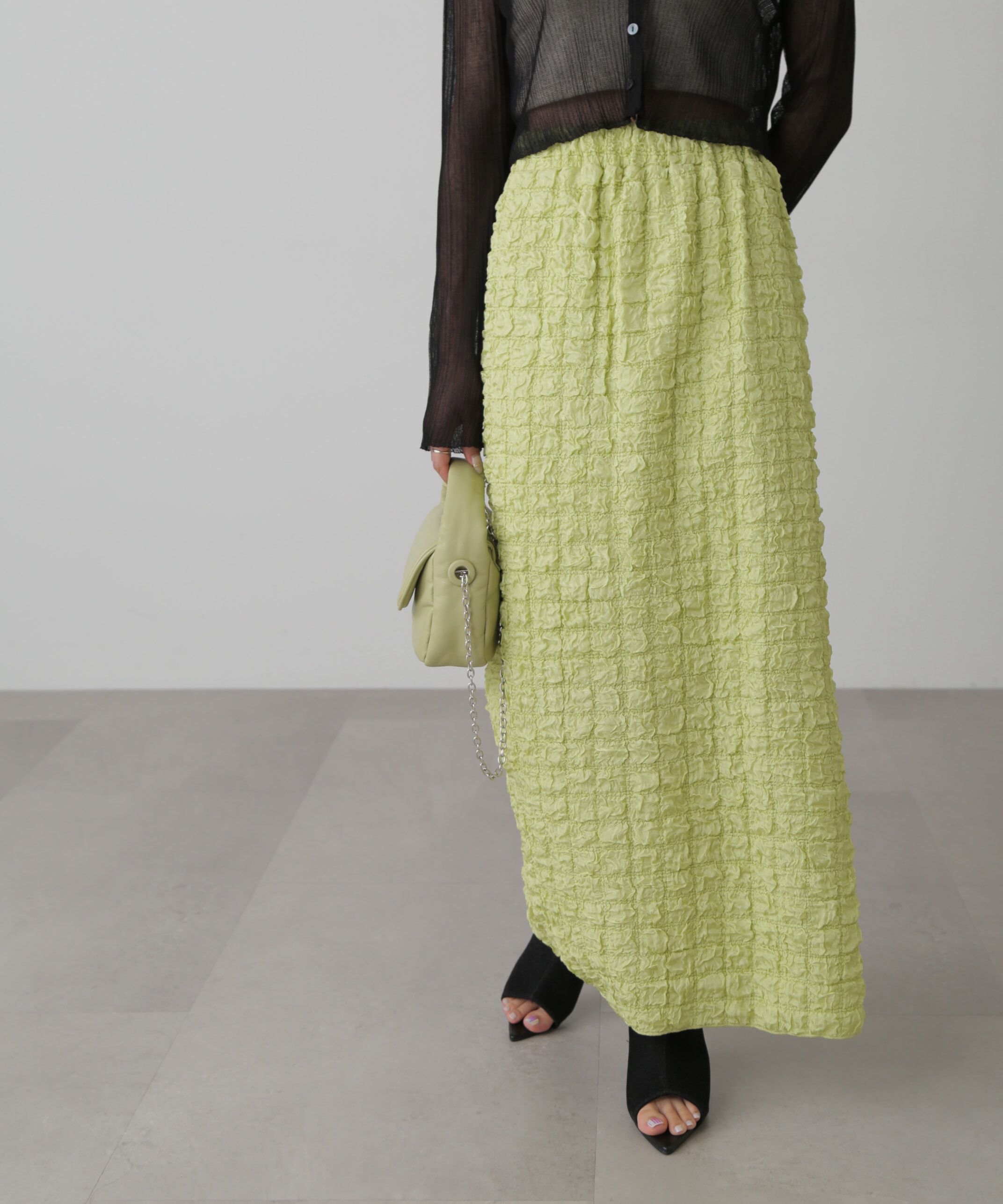  「ぽこぽこナロースカート」|スカート|