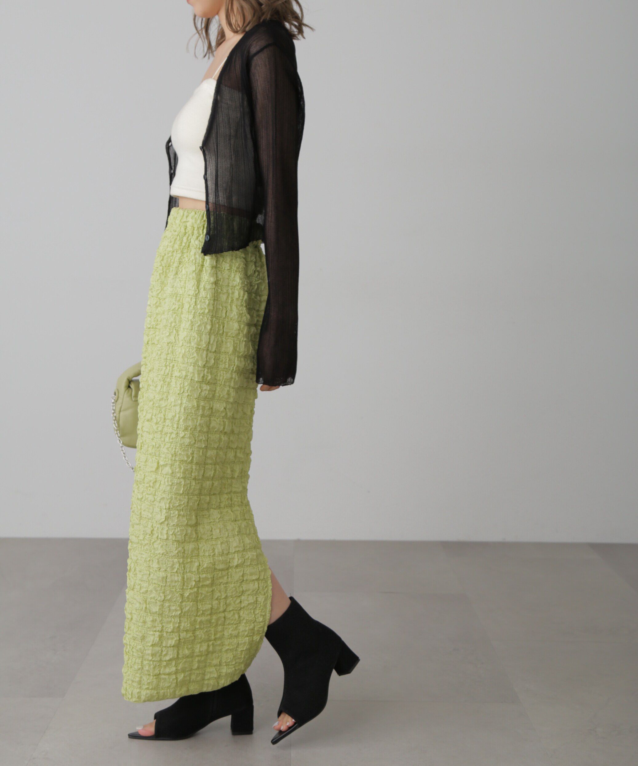  「ぽこぽこナロースカート」|スカート|