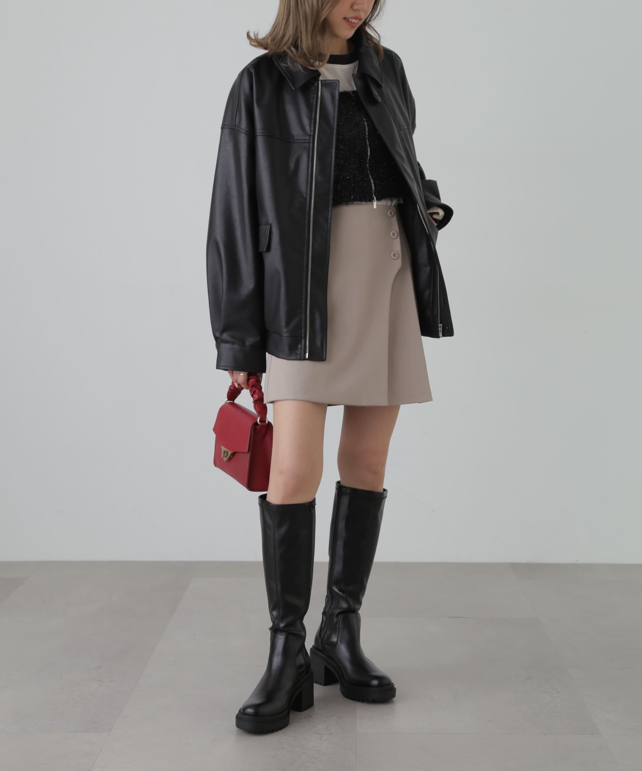  「シャギーラメニットビスチェ」|ニット・セーター|