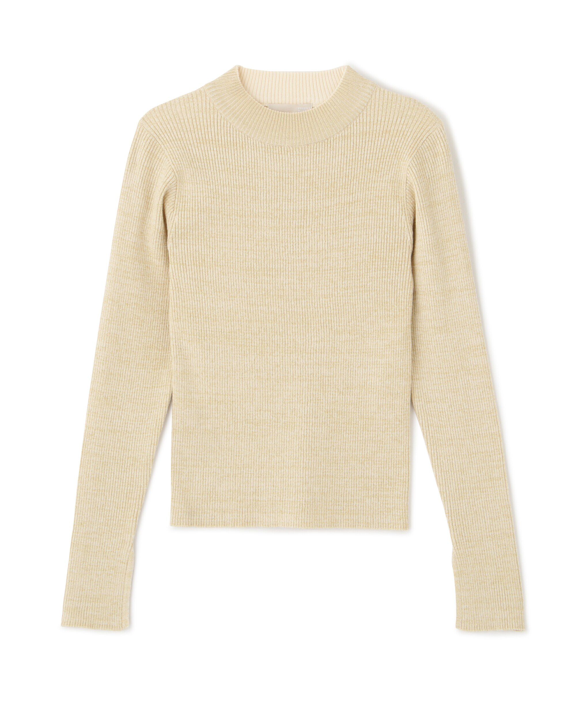  「ラメボトルネックリブニット」|ニット・セーター|