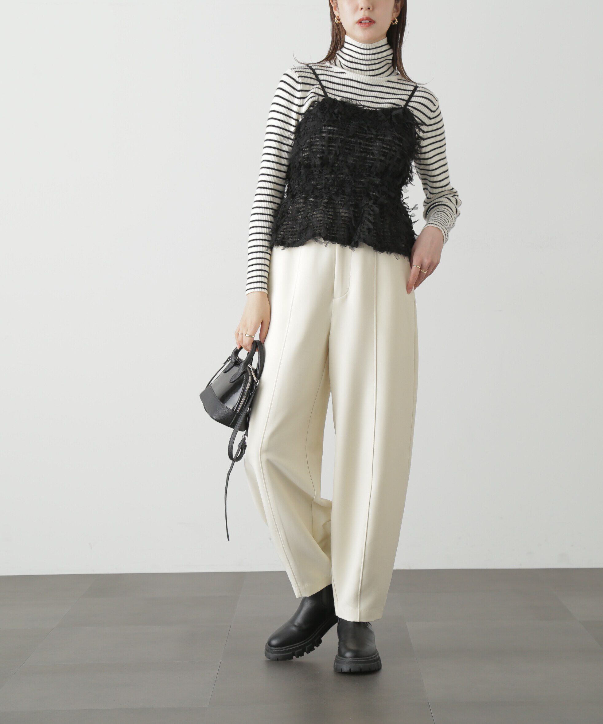  「タートルネックリブニット」|ニット・セーター|