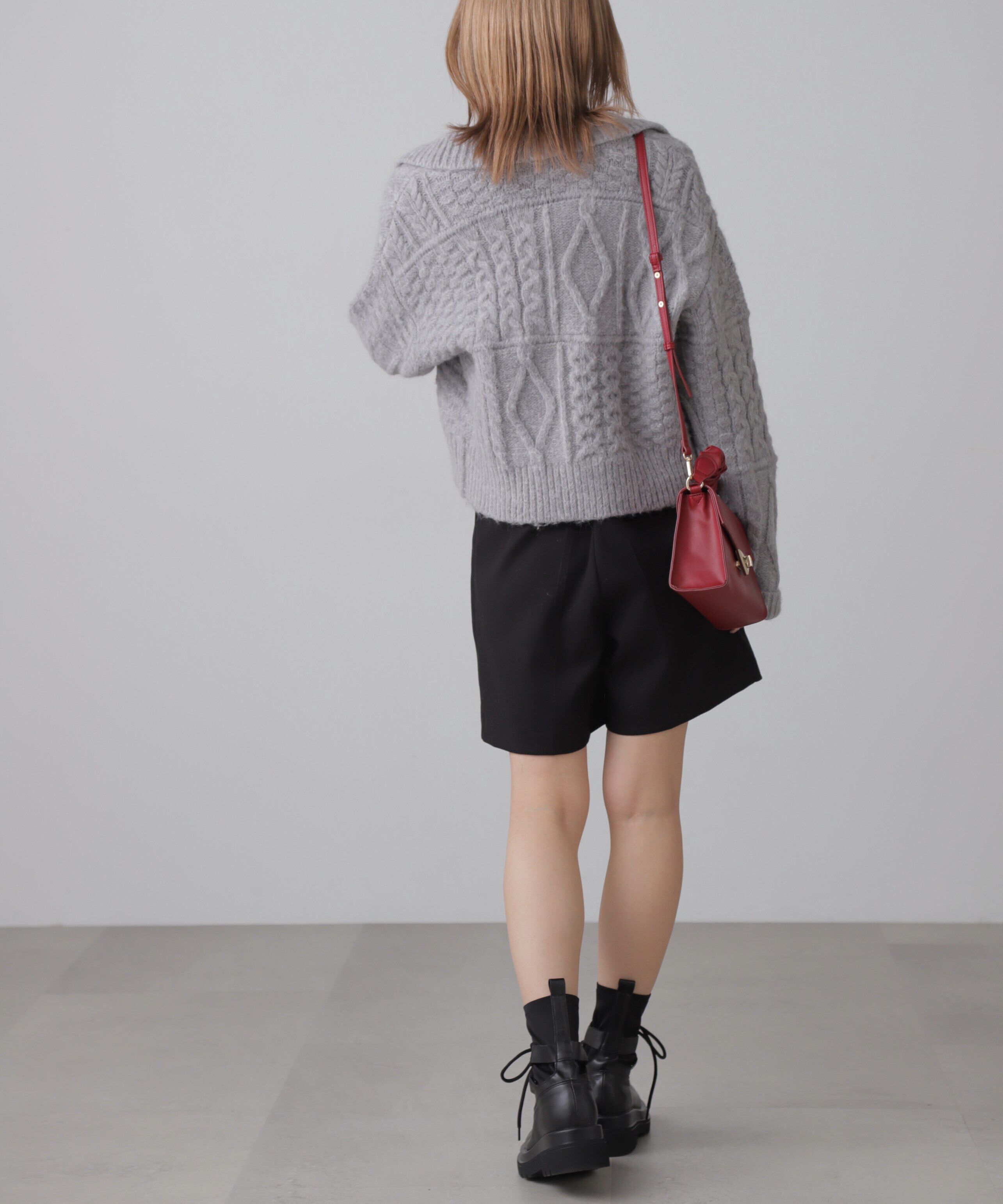  「ジャガードニットブルゾン」|ブルゾン・スタジャン|