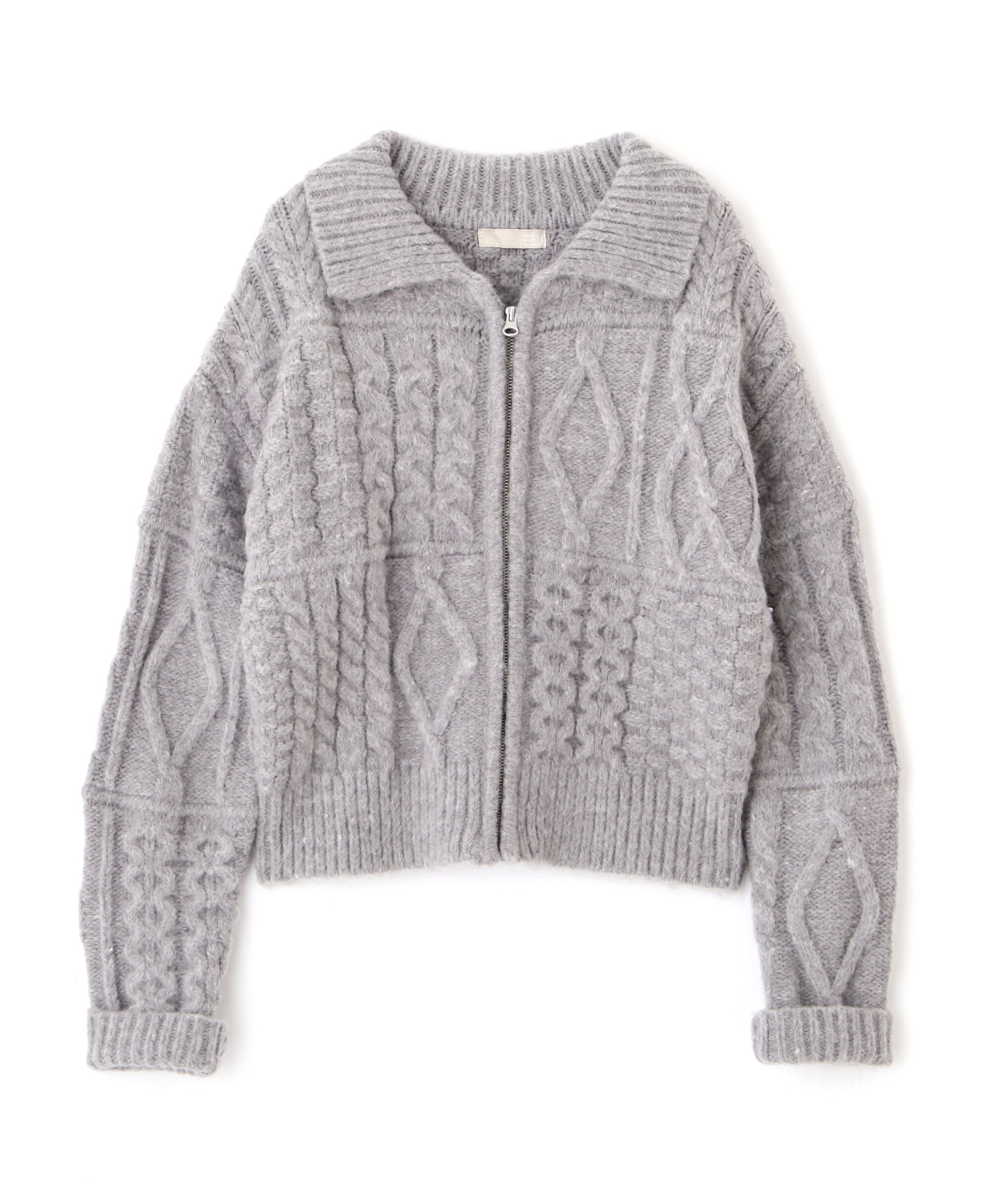  「ジャガードニットブルゾン」|ブルゾン・スタジャン|