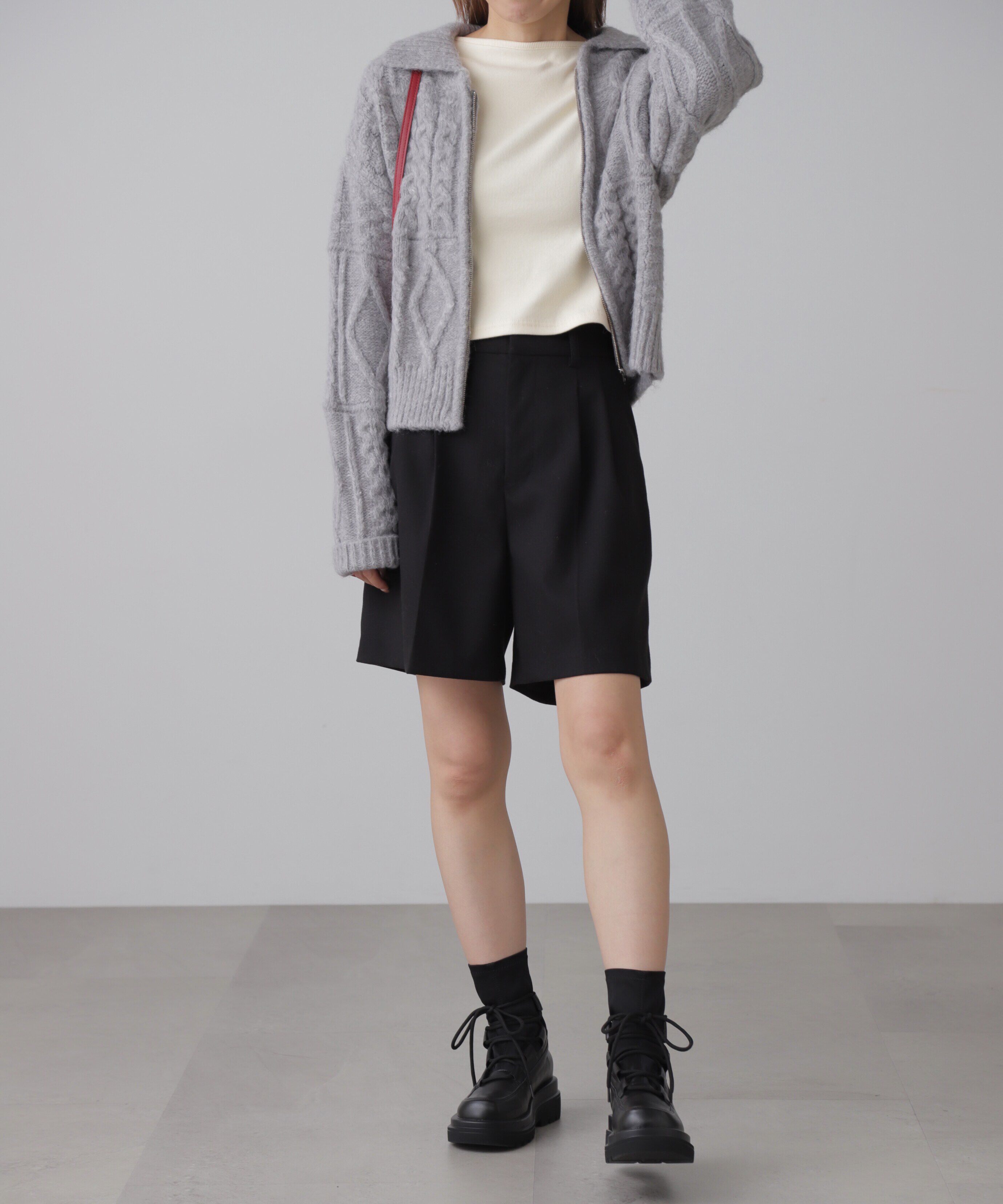  「ジャガードニットブルゾン」|ブルゾン・スタジャン|