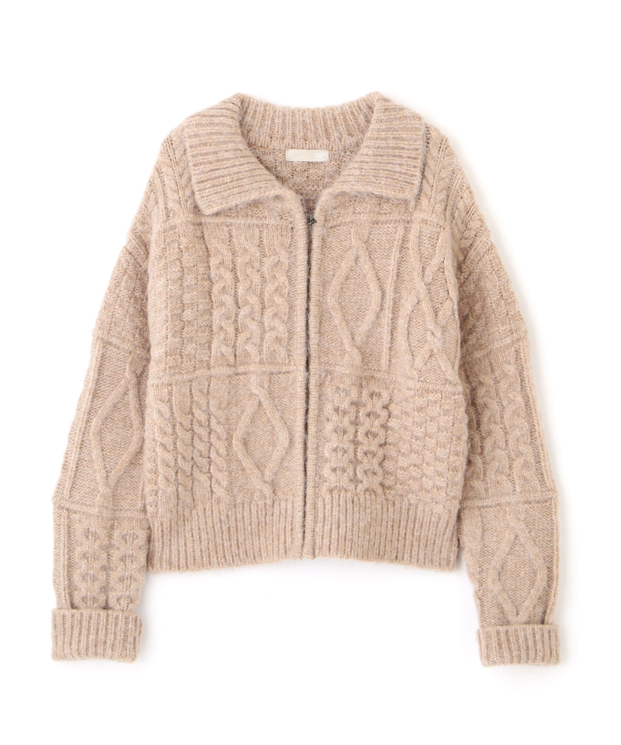  「ジャガードニットブルゾン」|ブルゾン・スタジャン|