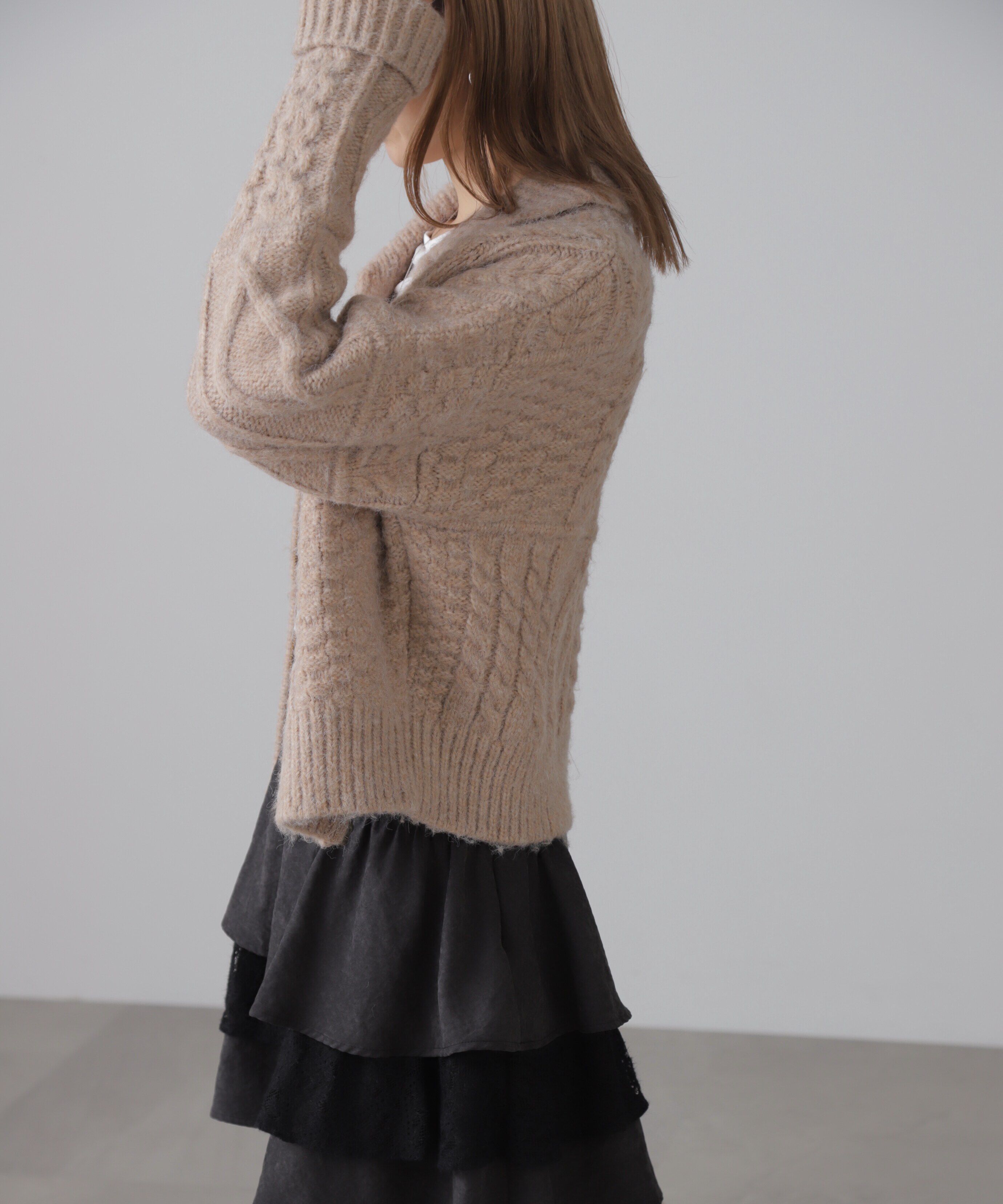  「ジャガードニットブルゾン」|ブルゾン・スタジャン|