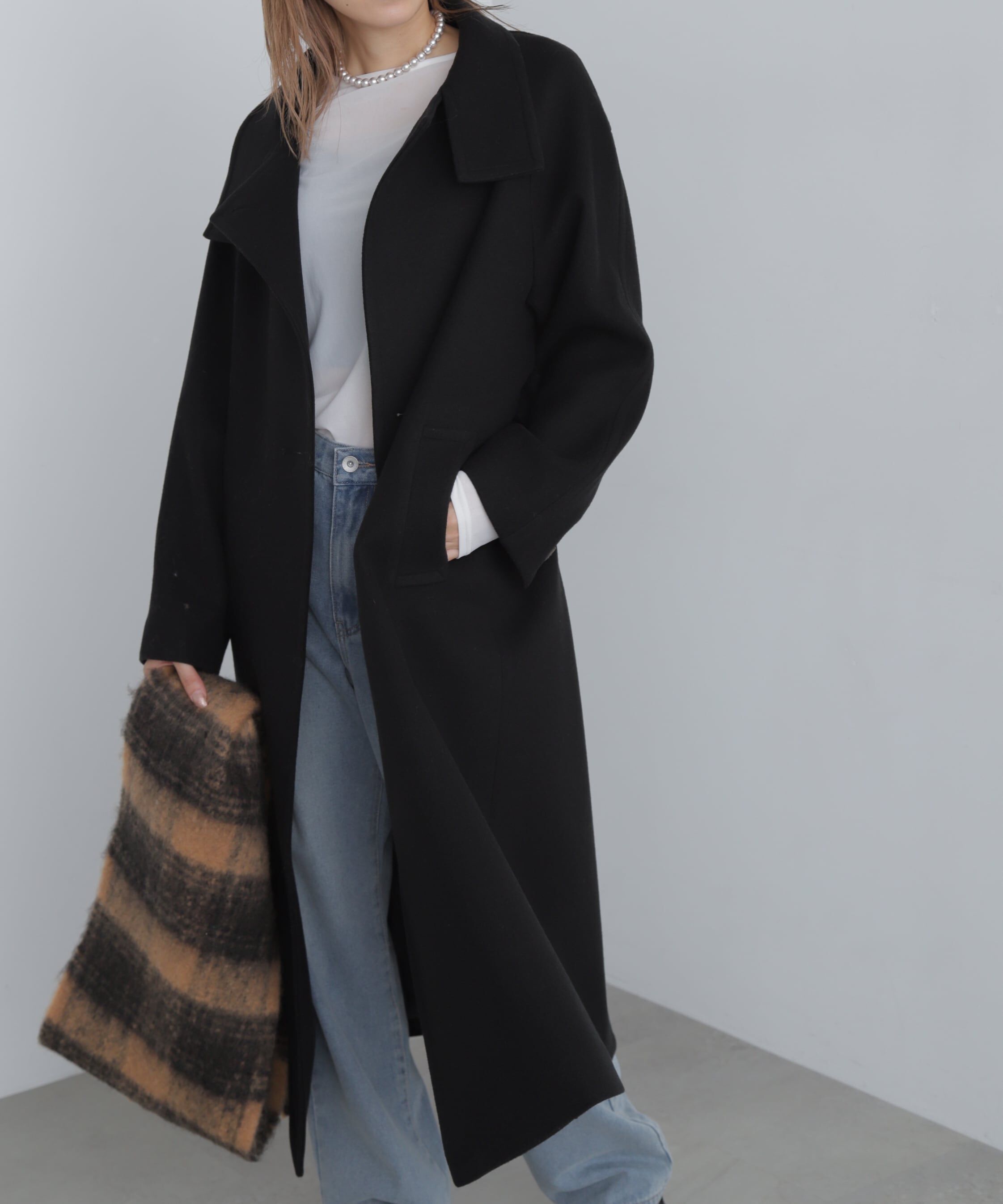  「スタンドカラーロングコート」|その他|