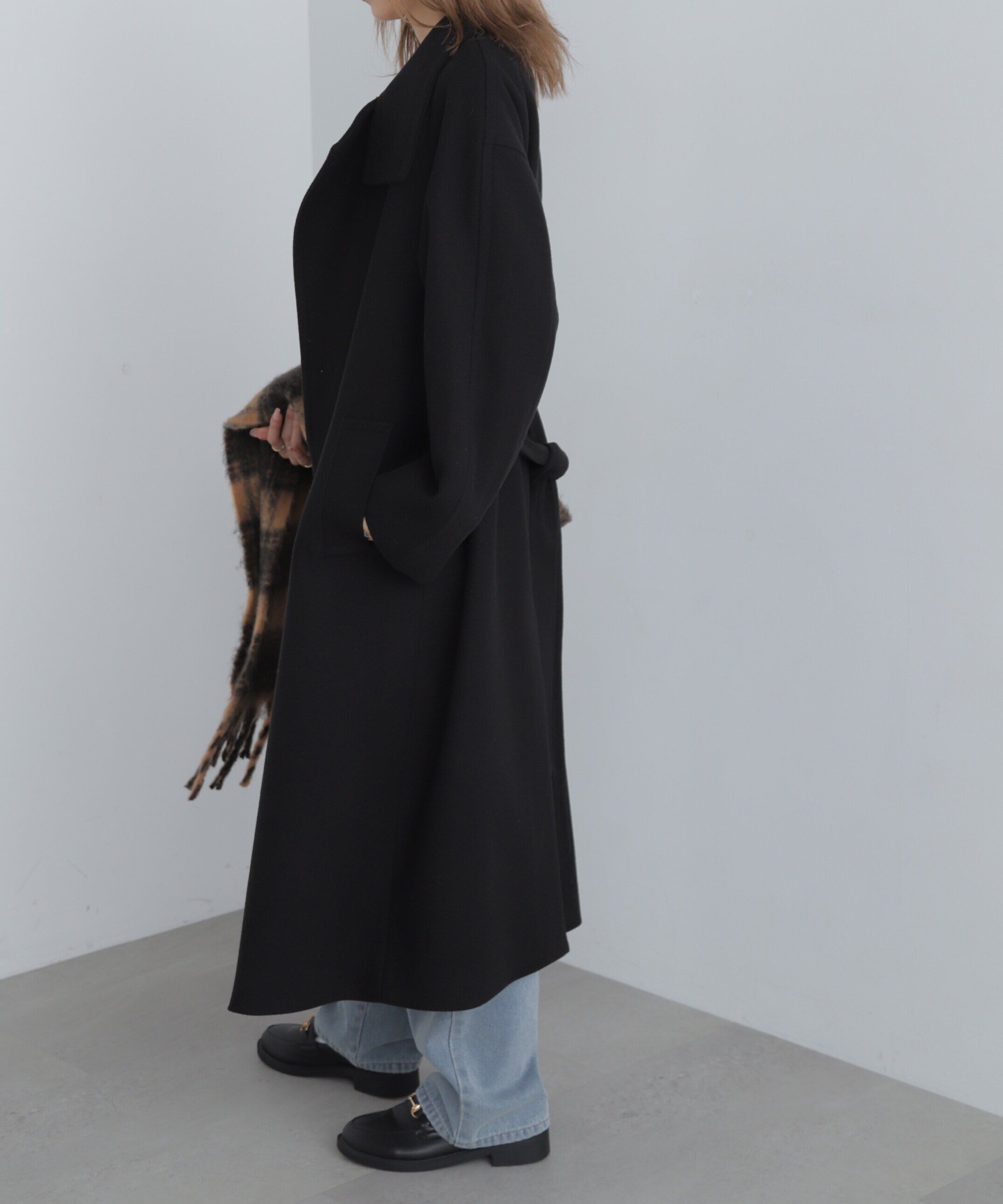  「スタンドカラーロングコート」|その他|