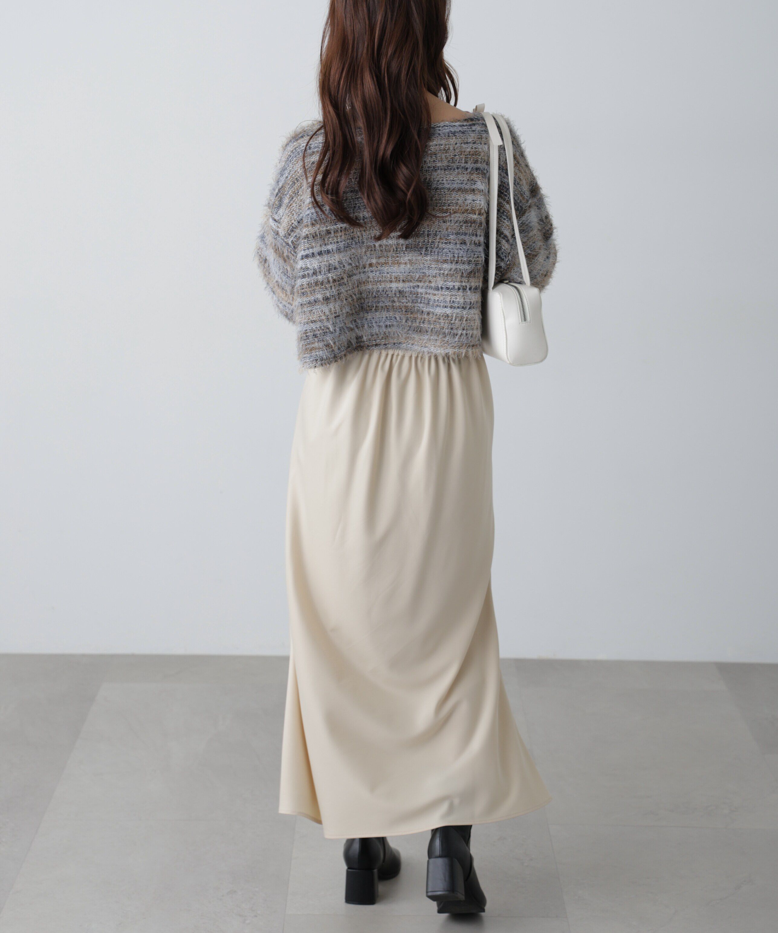  「シャギーグラデーションボーダーニット」|ニット・セーター|