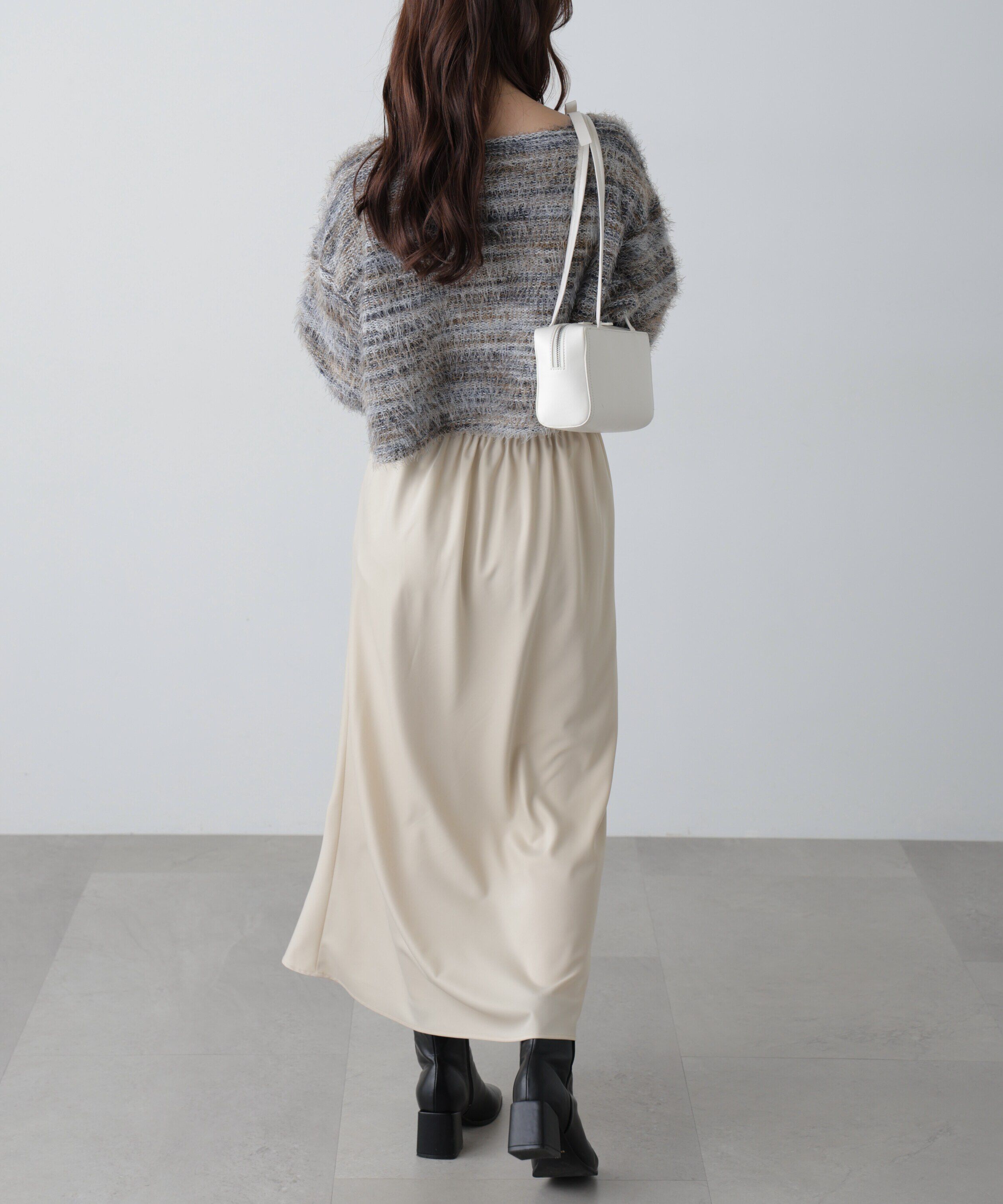  「シャギーグラデーションボーダーニット」|ニット・セーター|