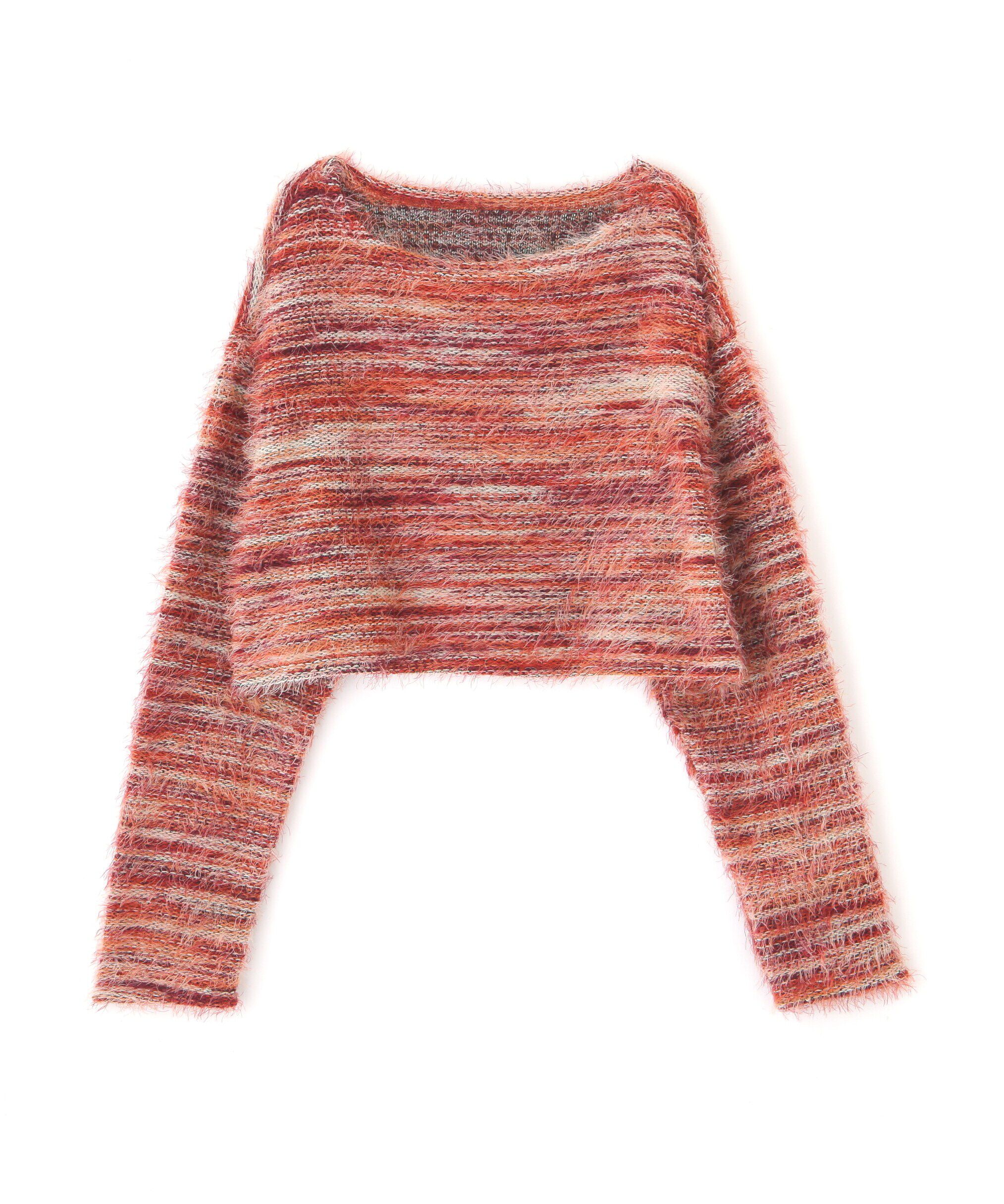  「シャギーグラデーションボーダーニット」|ニット・セーター|