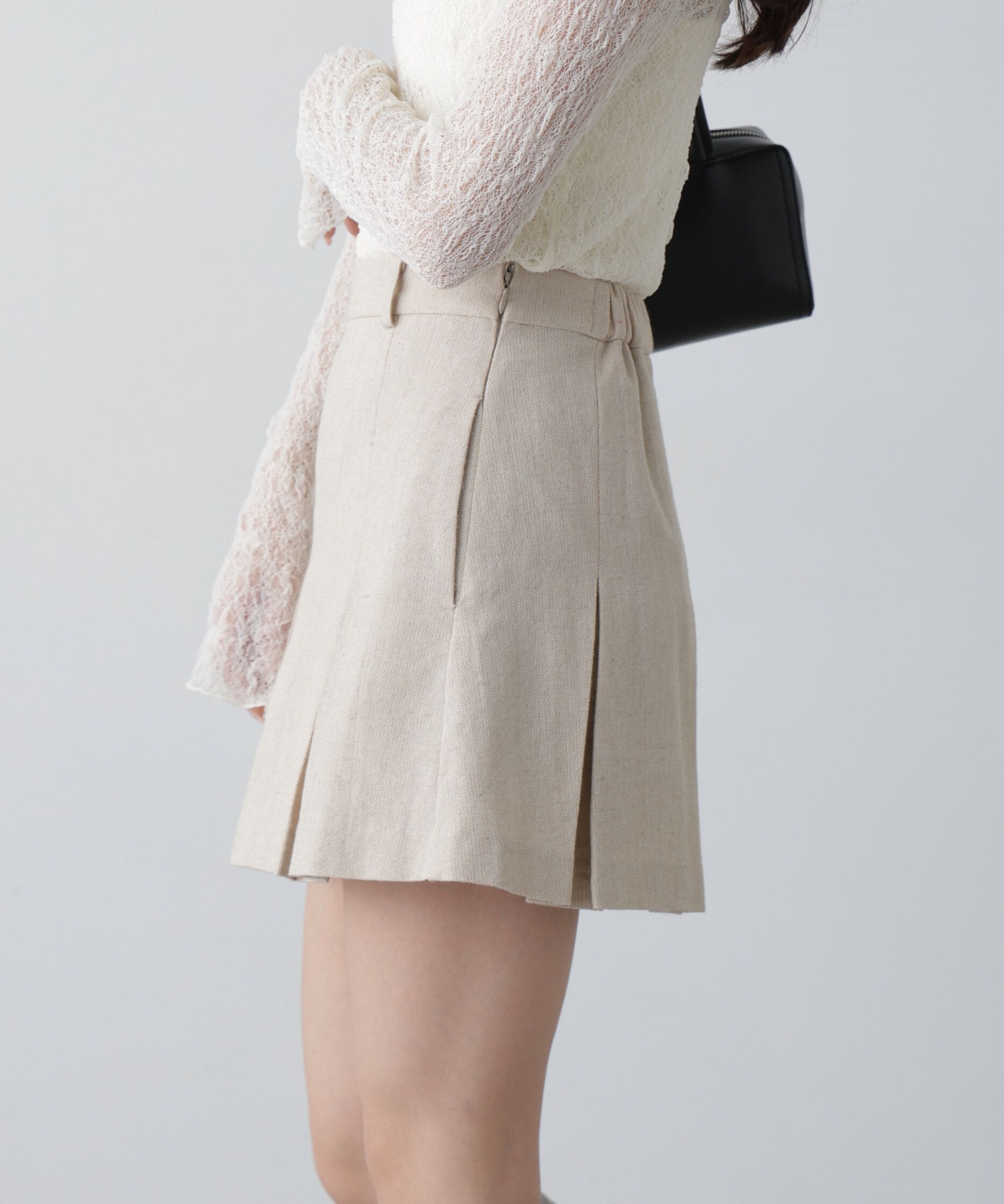  「ボックスプリーツミニスカート」|スカート|