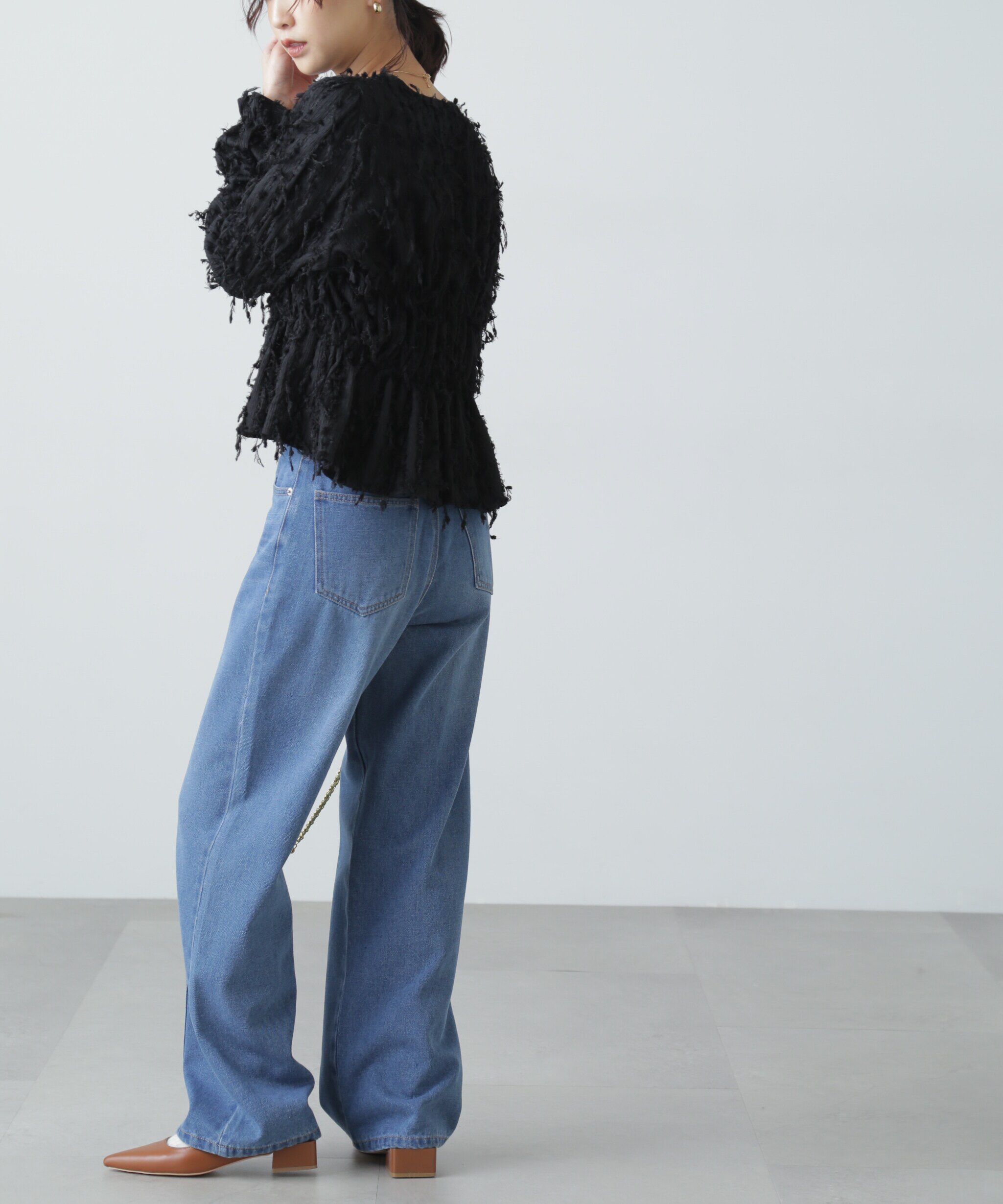  「フリンジジャガードブラウス」|シャツ・ブラウス|