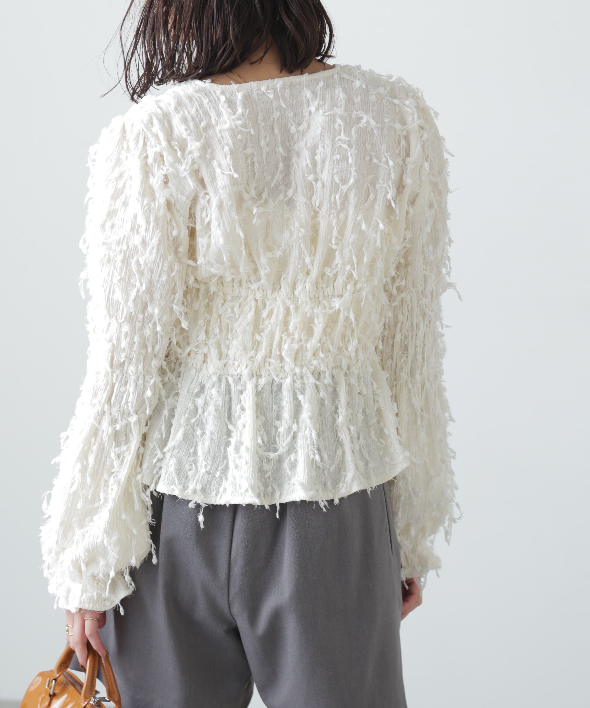  「フリンジジャガードブラウス」|シャツ・ブラウス|