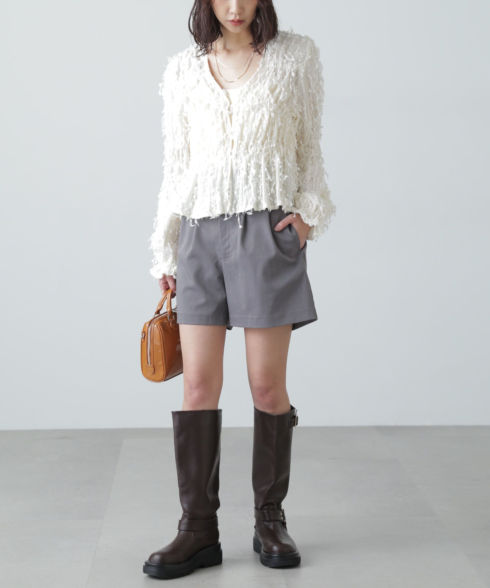  「フリンジジャガードブラウス」|シャツ・ブラウス|