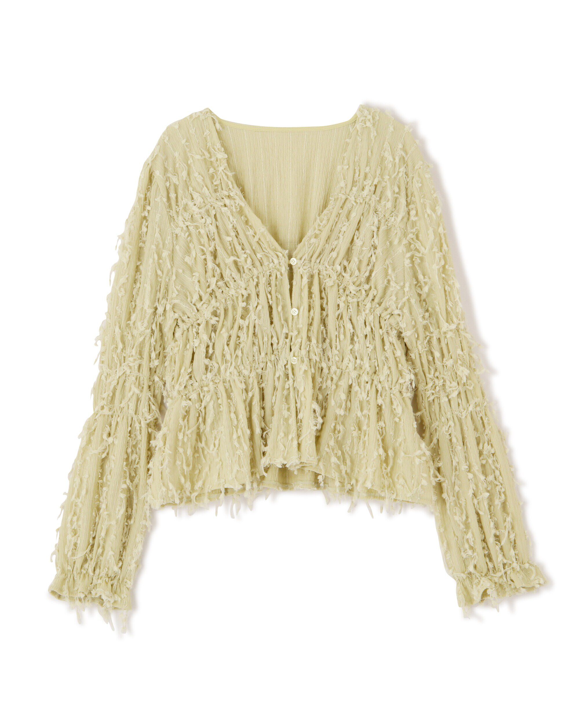  「フリンジジャガードブラウス」|シャツ・ブラウス|