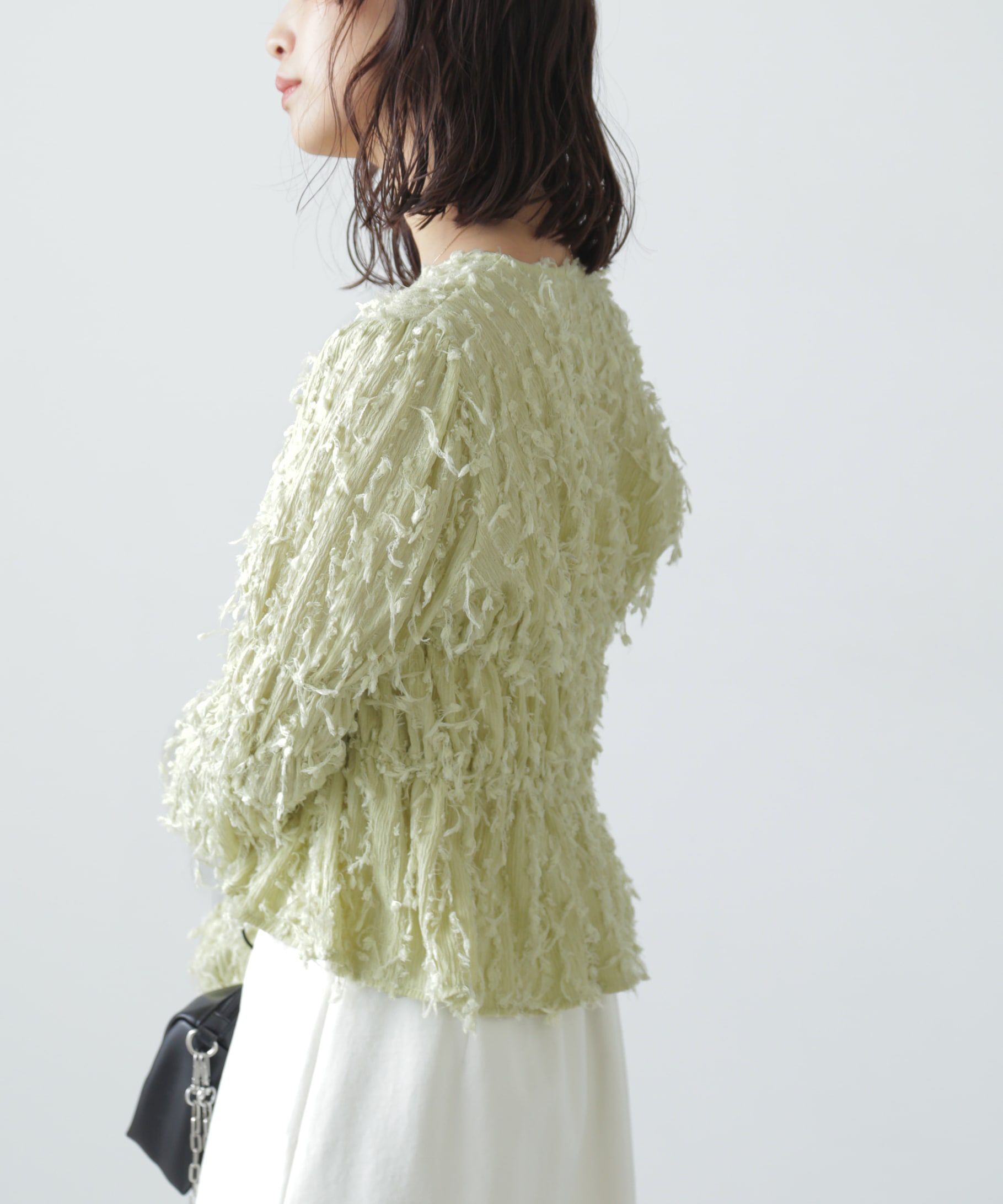  「フリンジジャガードブラウス」|シャツ・ブラウス|