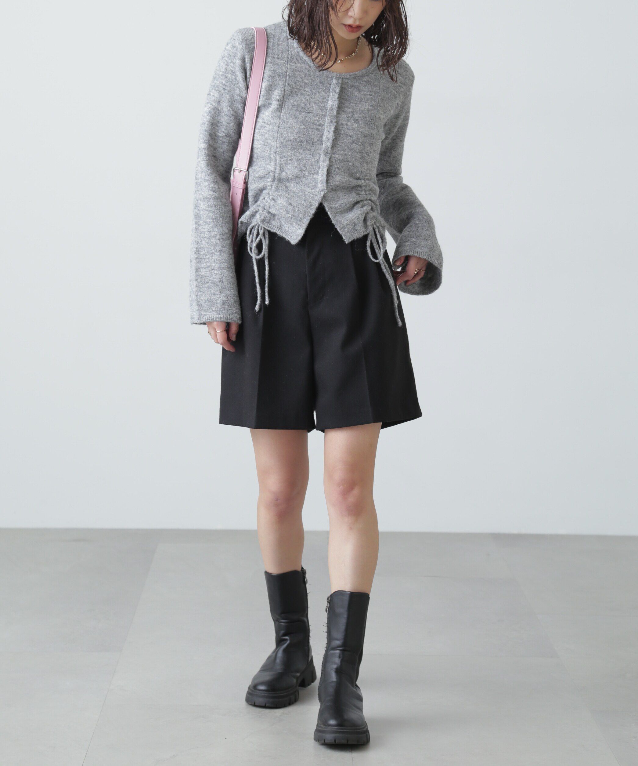  「ドロストクルーネックニット」|ニット・セーター|