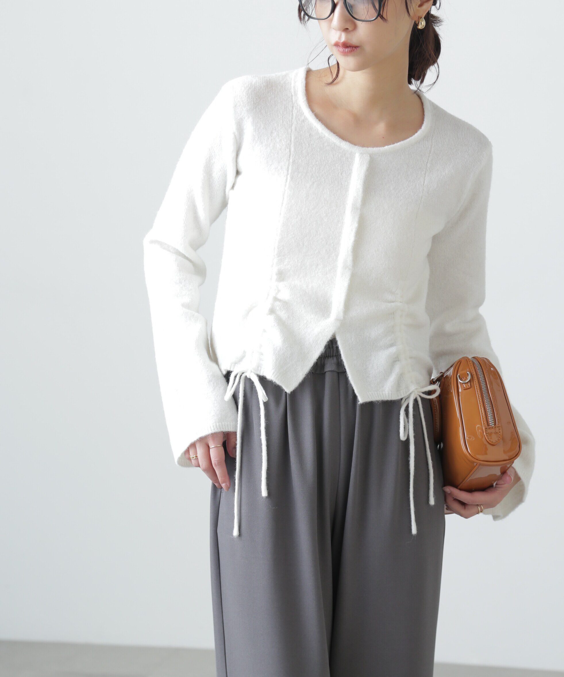  「ドロストクルーネックニット」|ニット・セーター|