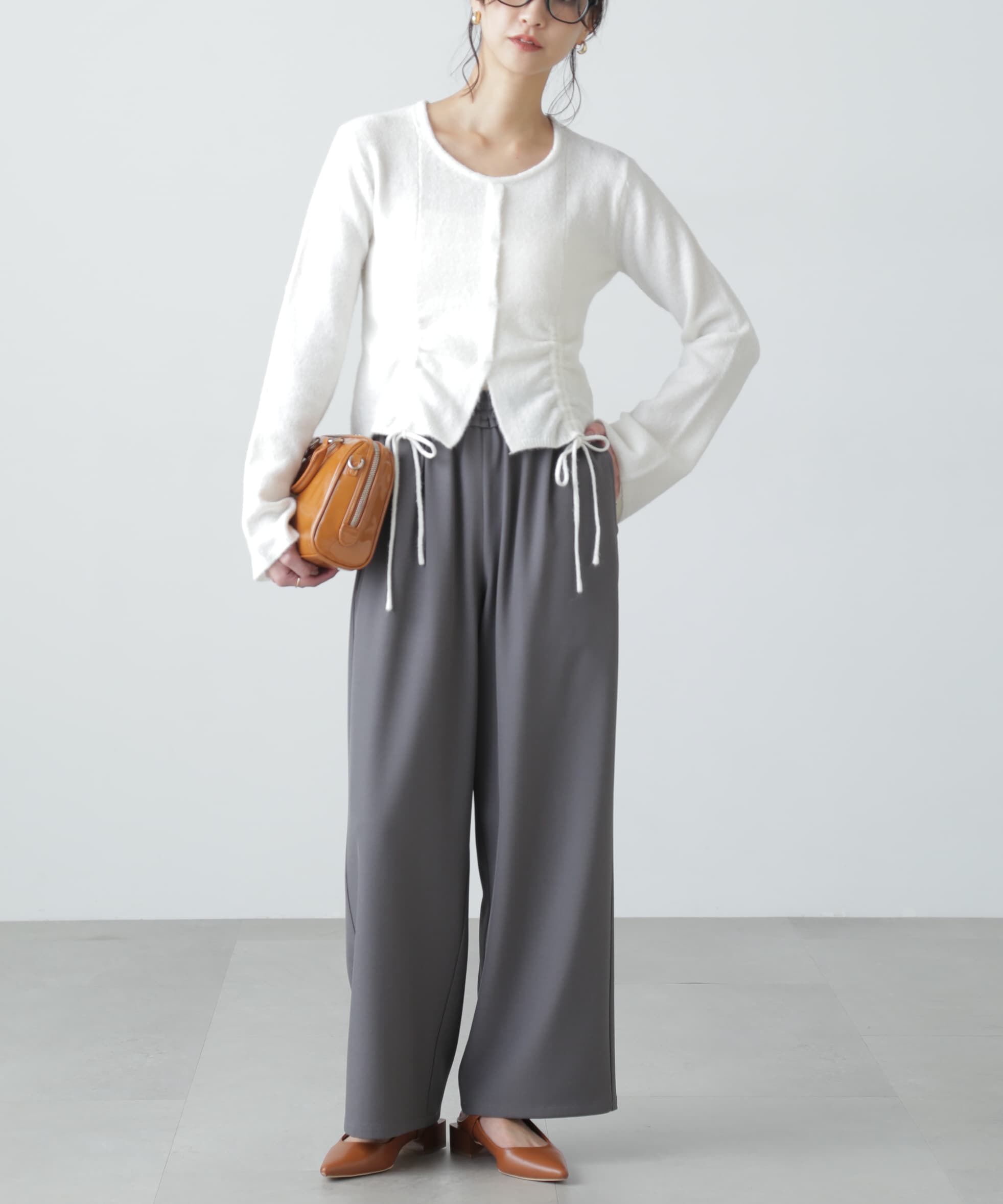  「ドロストクルーネックニット」|ニット・セーター|