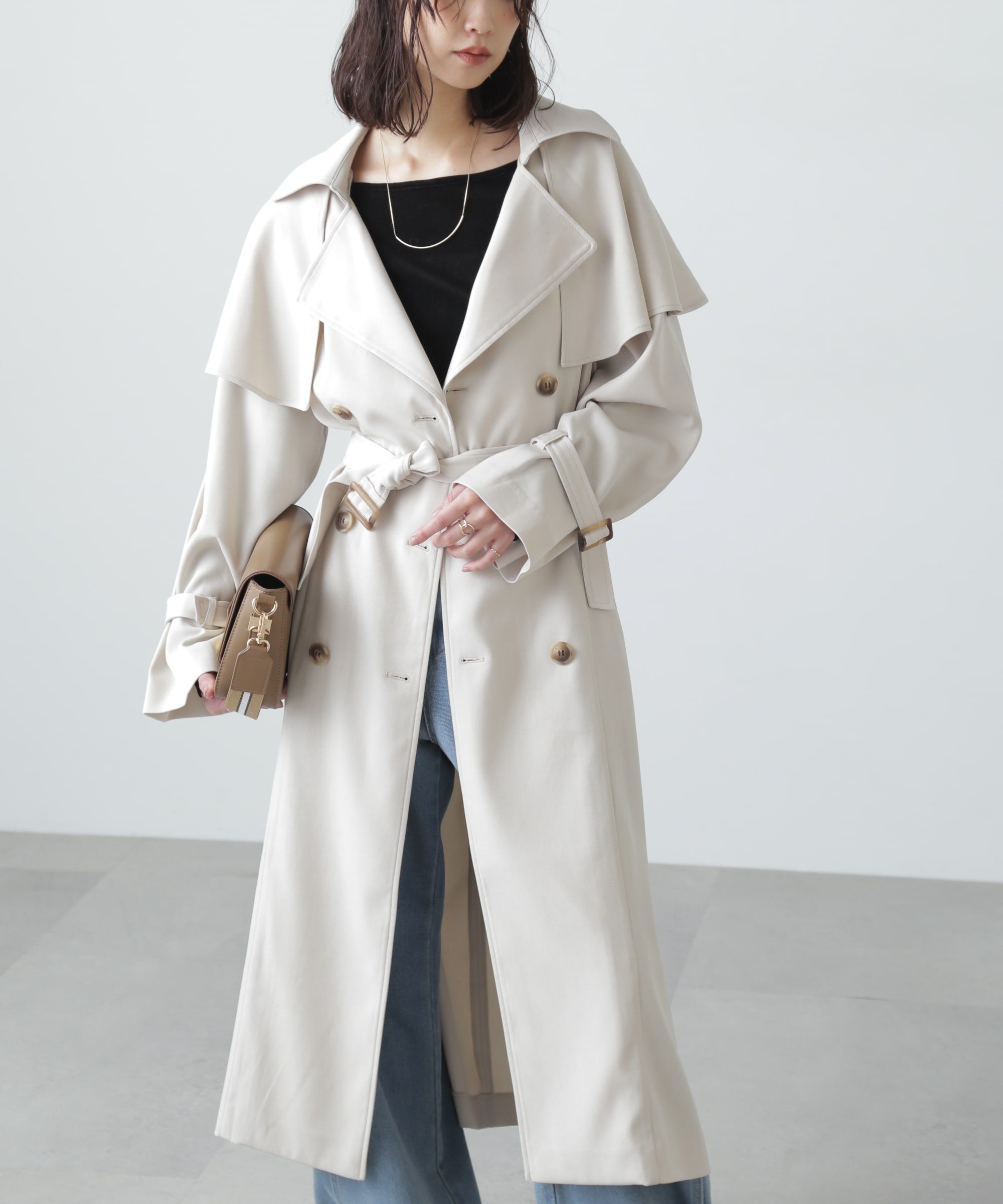  「ケープ付きロングトレンチコート」|その他|