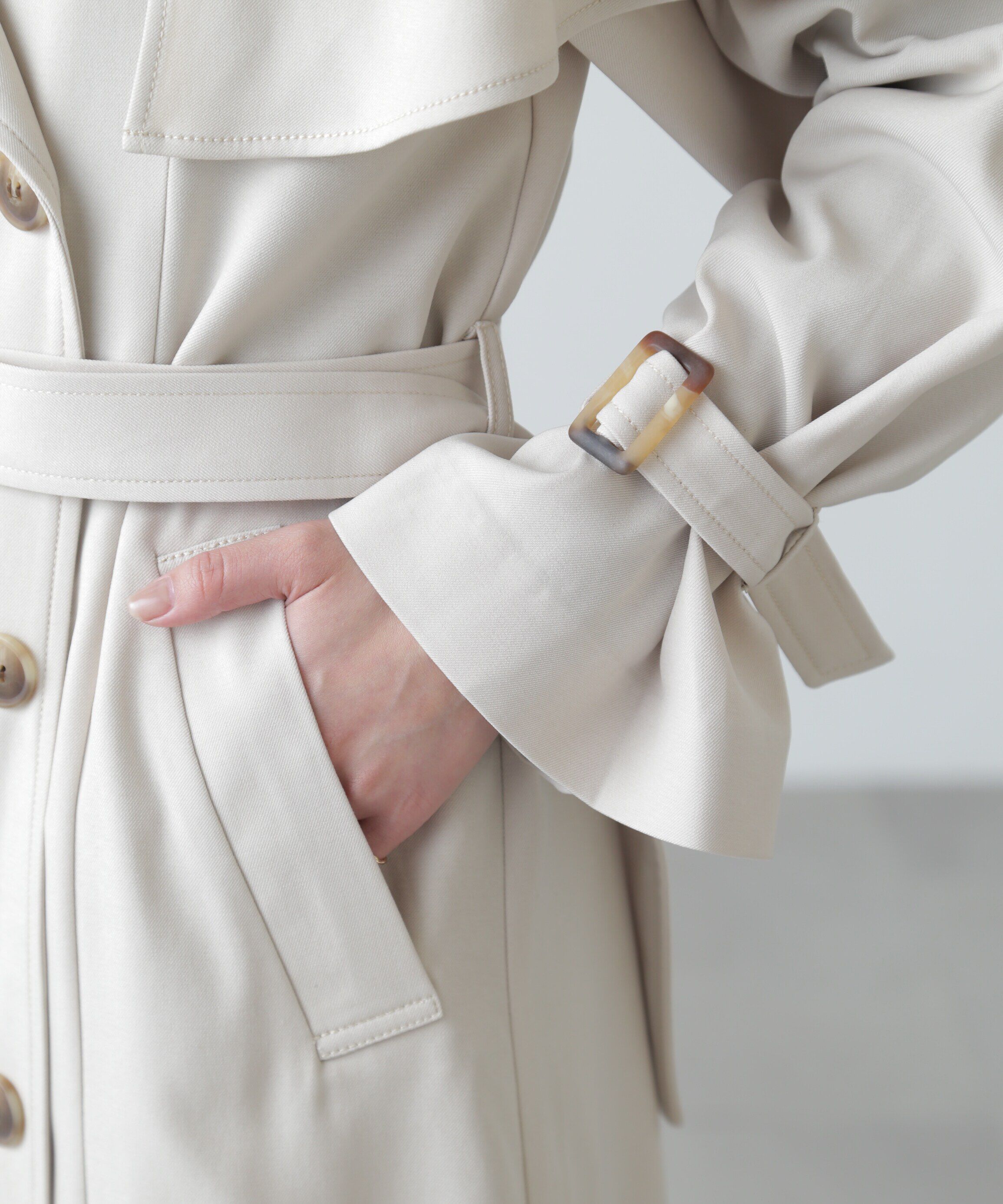  「ケープ付きロングトレンチコート」|その他|