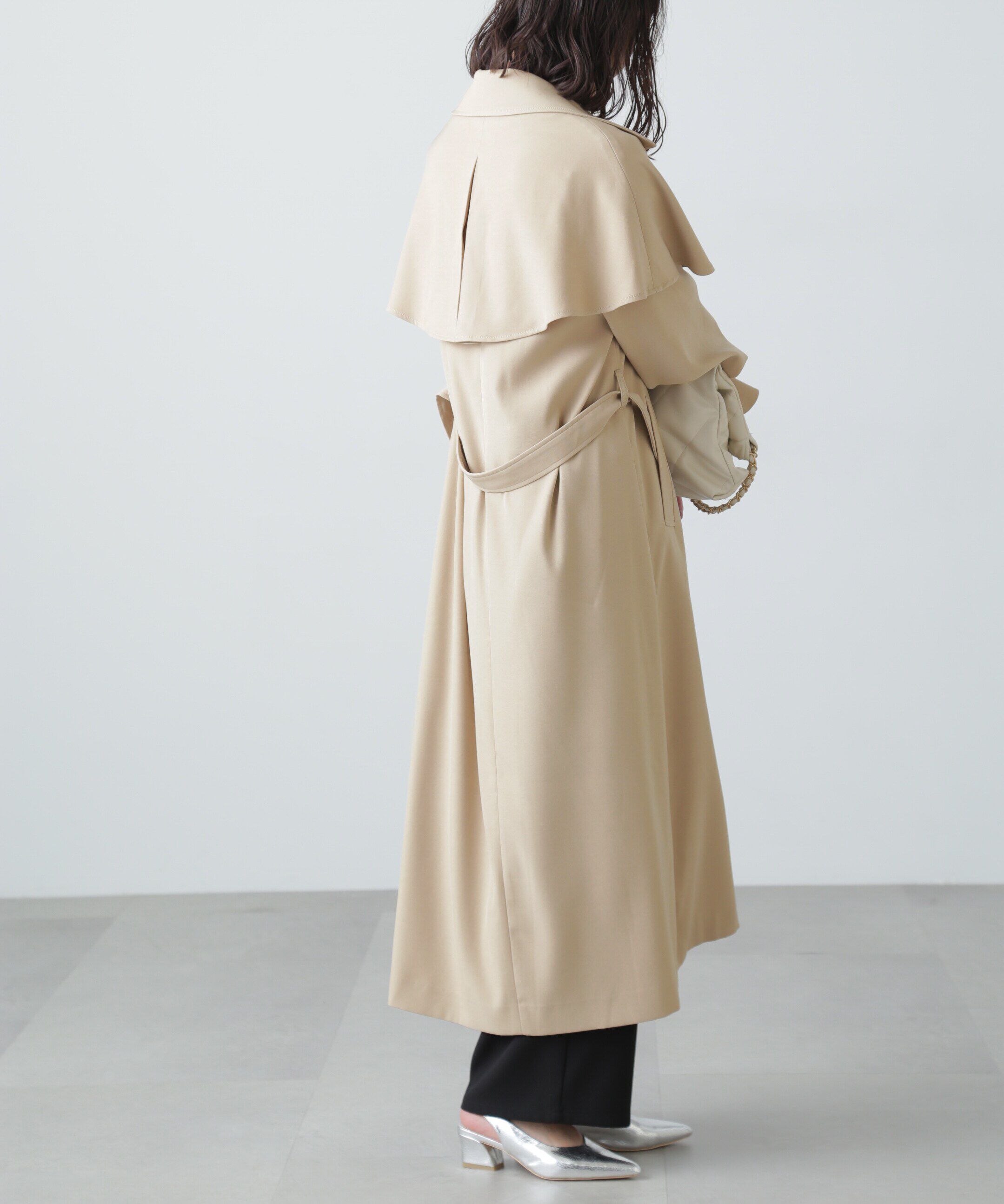 「ケープ付きロングトレンチコート」|その他|