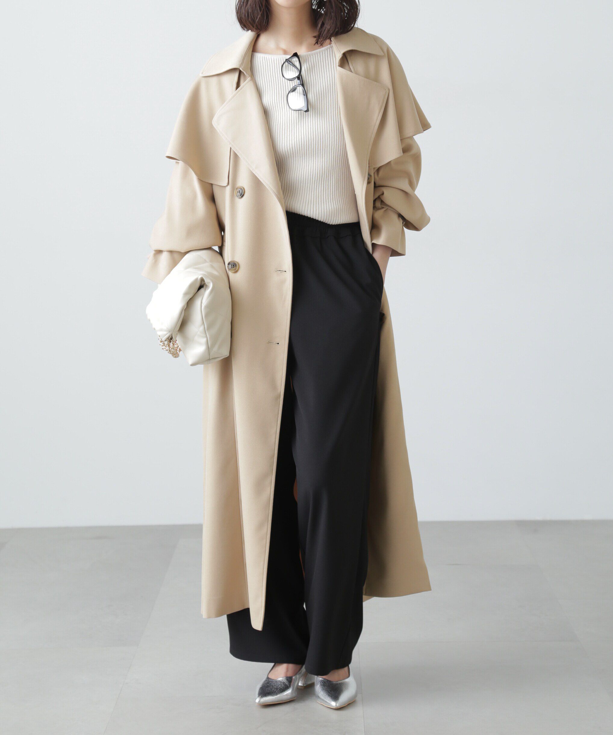  「ケープ付きロングトレンチコート」|その他|