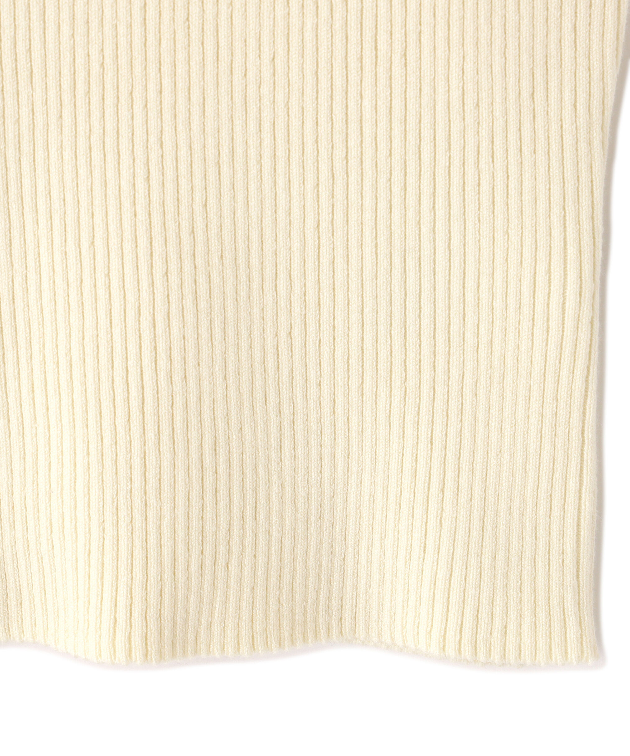  「〈洗える〉マシンウォッシャブルリブハイネック5分袖ニット」|ニット・セーター|