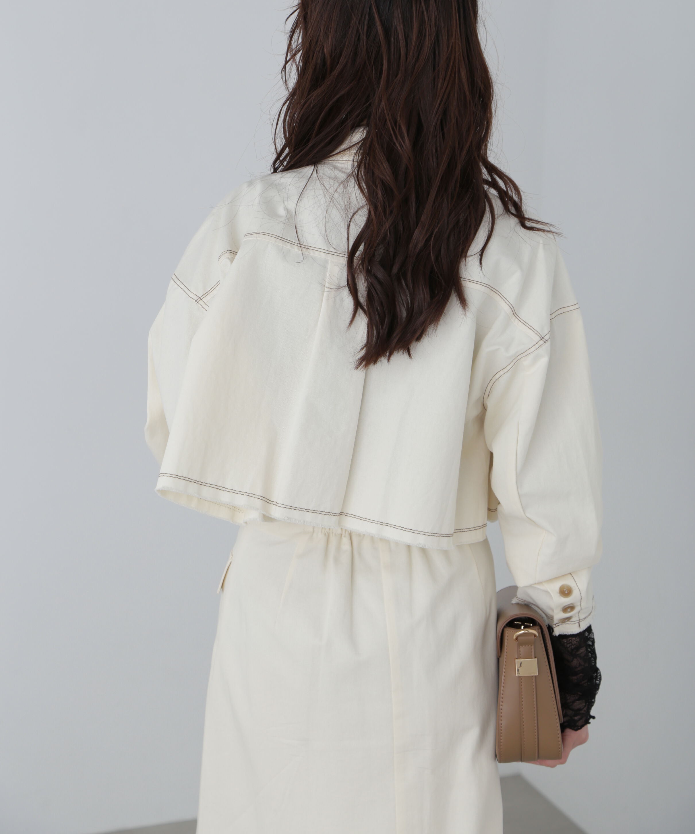  「〈セットアップ対応〉クロップドフリンジブルゾン」|ブルゾン・スタジャン|