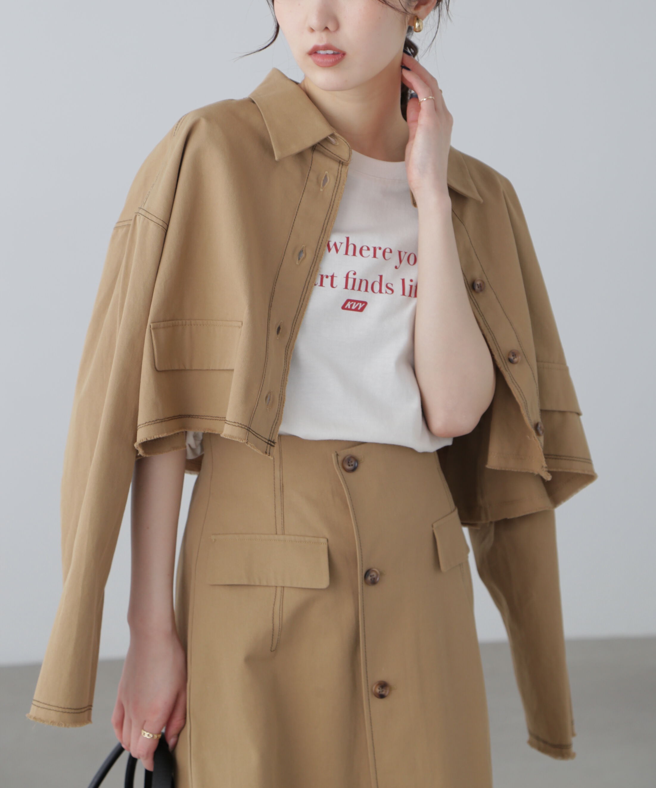  「〈セットアップ対応〉クロップドフリンジブルゾン」|ブルゾン・スタジャン|