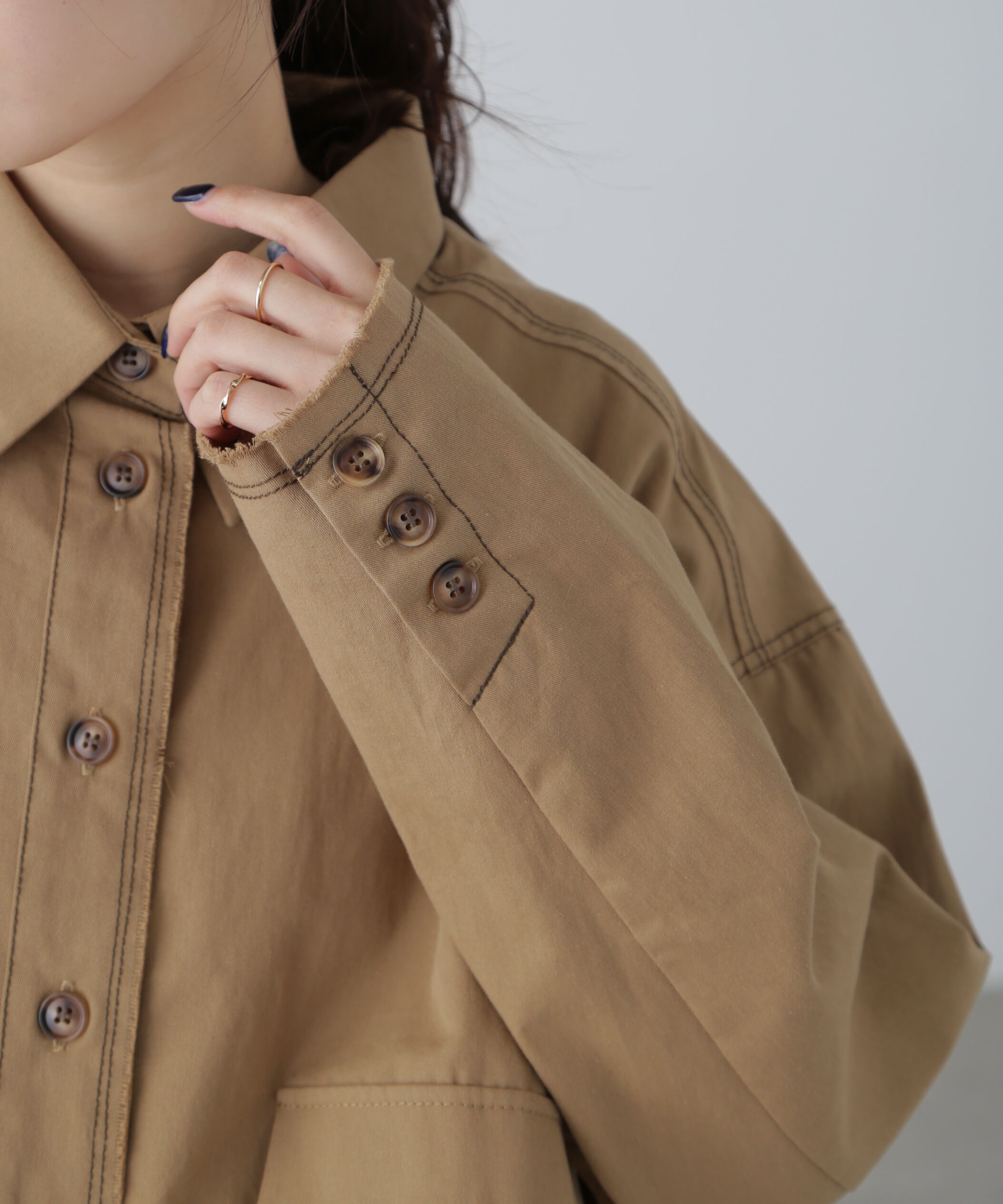  「〈セットアップ対応〉クロップドフリンジブルゾン」|ブルゾン・スタジャン|